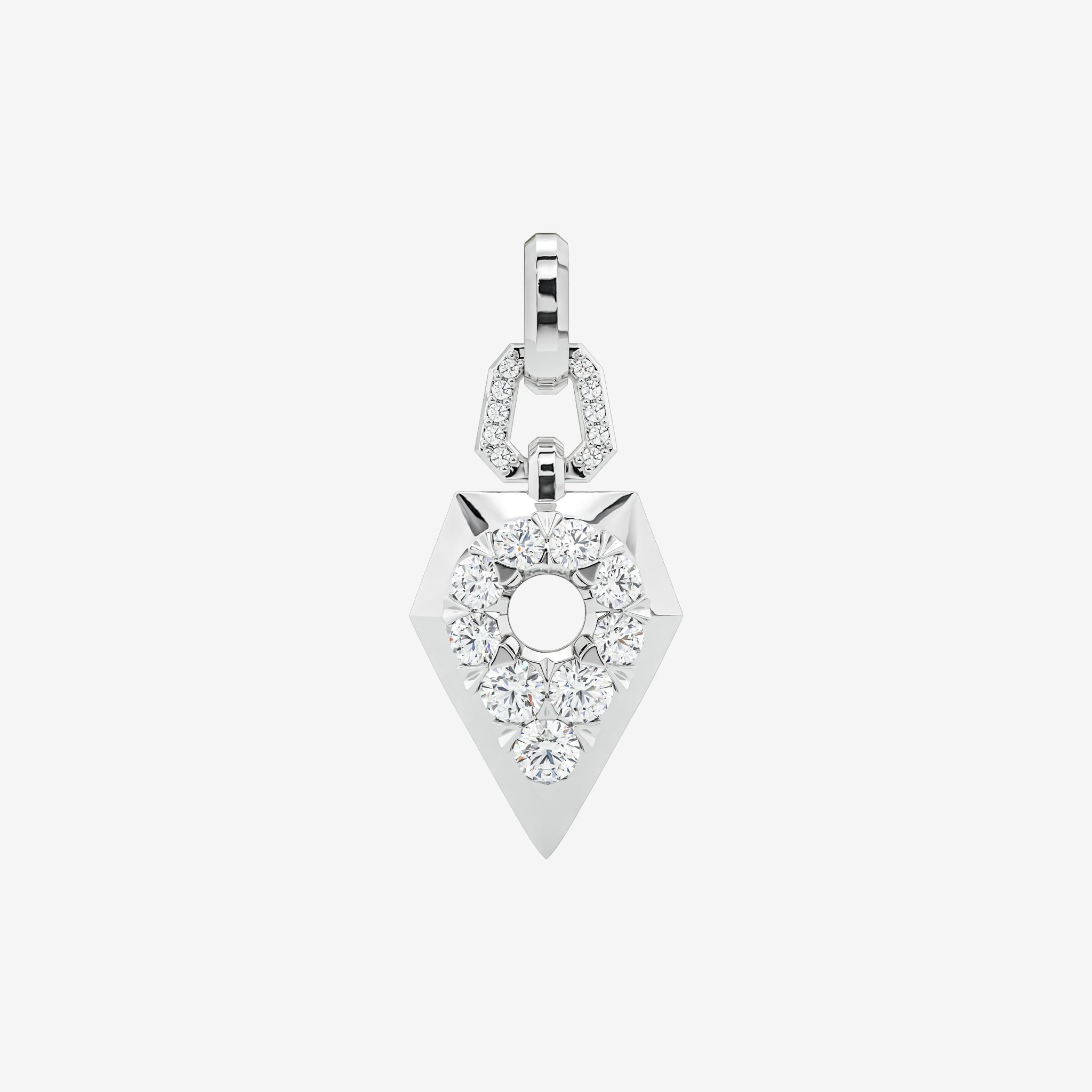 GEOMETRIC SEMI-SET PENDANT
