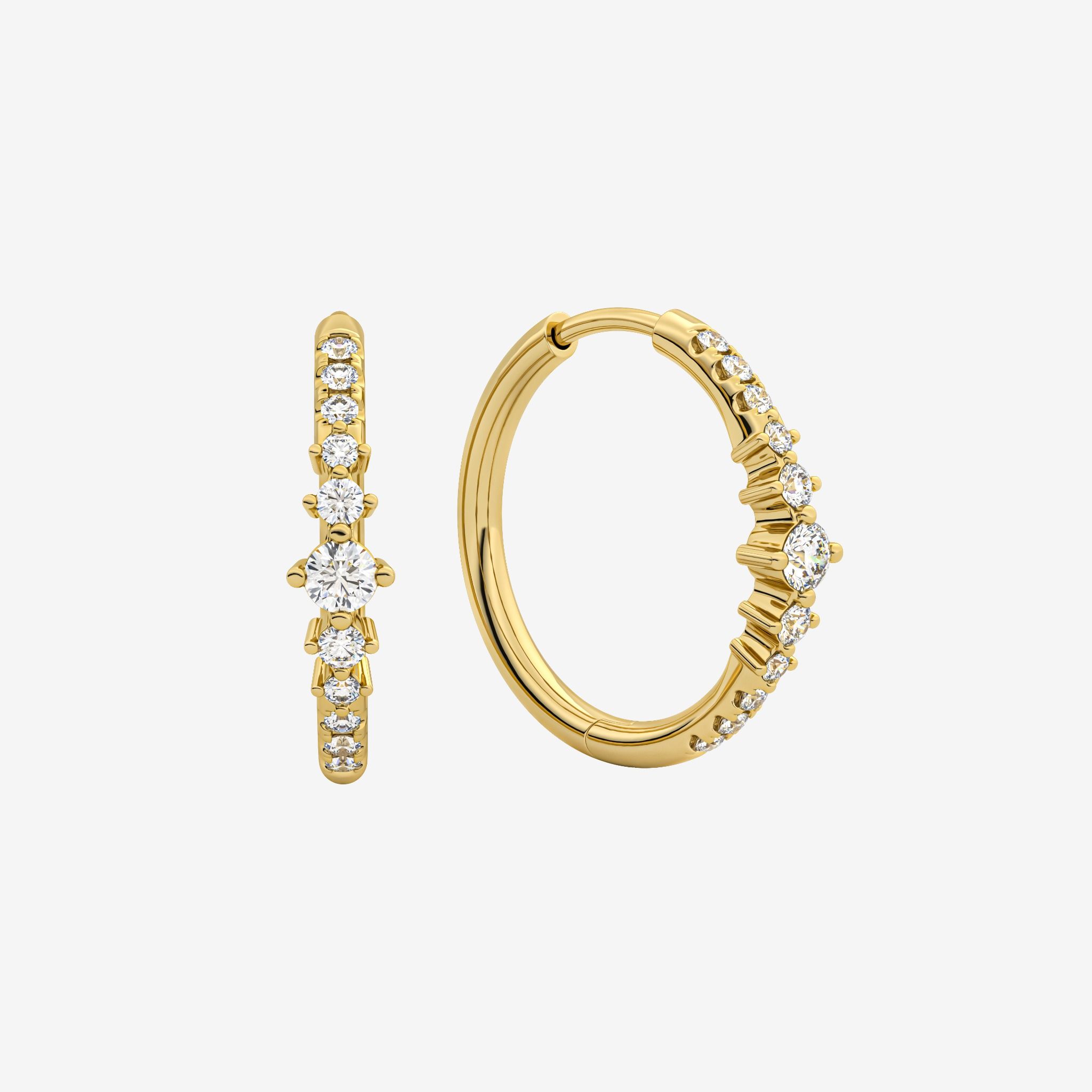 ACCENTED HOOP EARRINGS