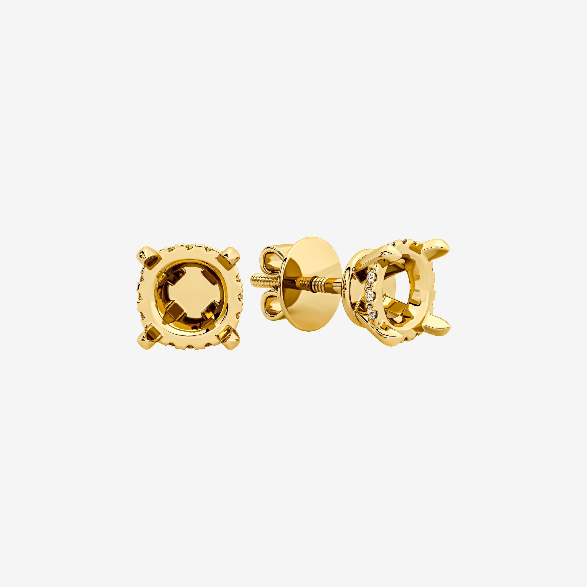 ACCENTED SEMI-SET EARRINGS