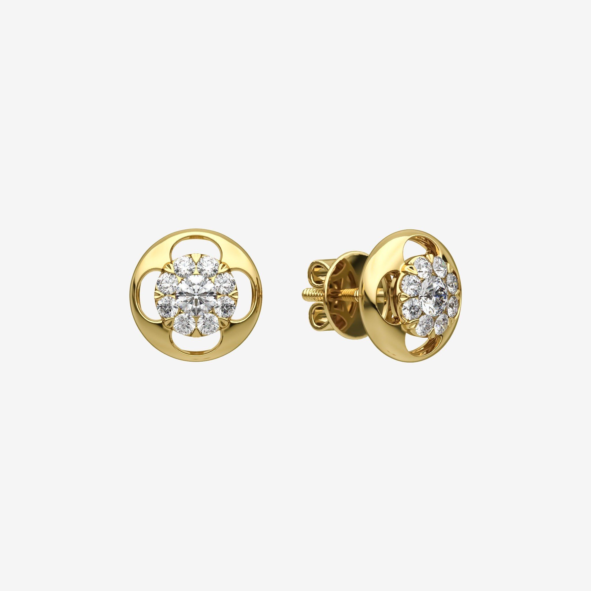 CLUSTER STUD EARRINGS