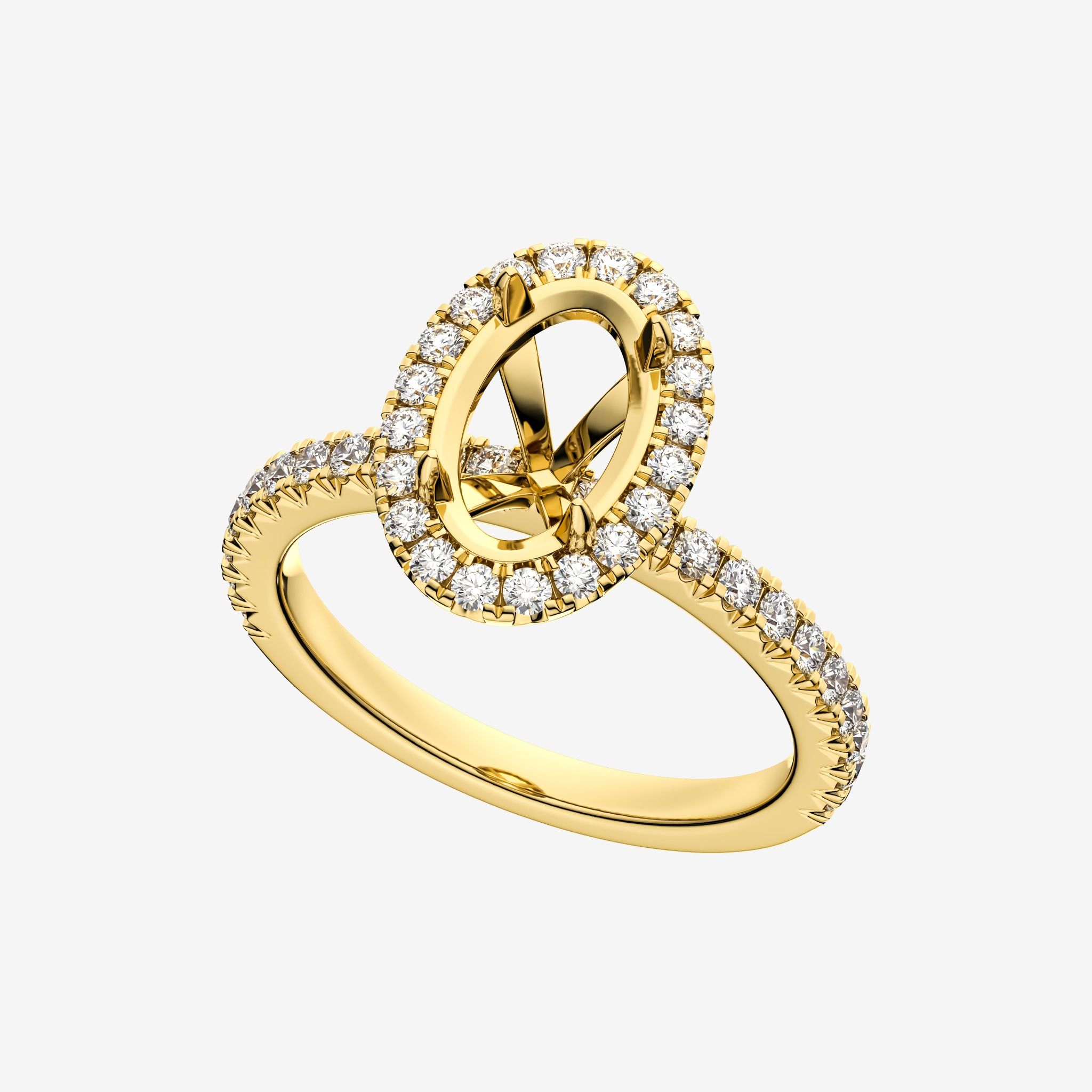 ACCENT SEMI-SET ENGAGEMENT RING