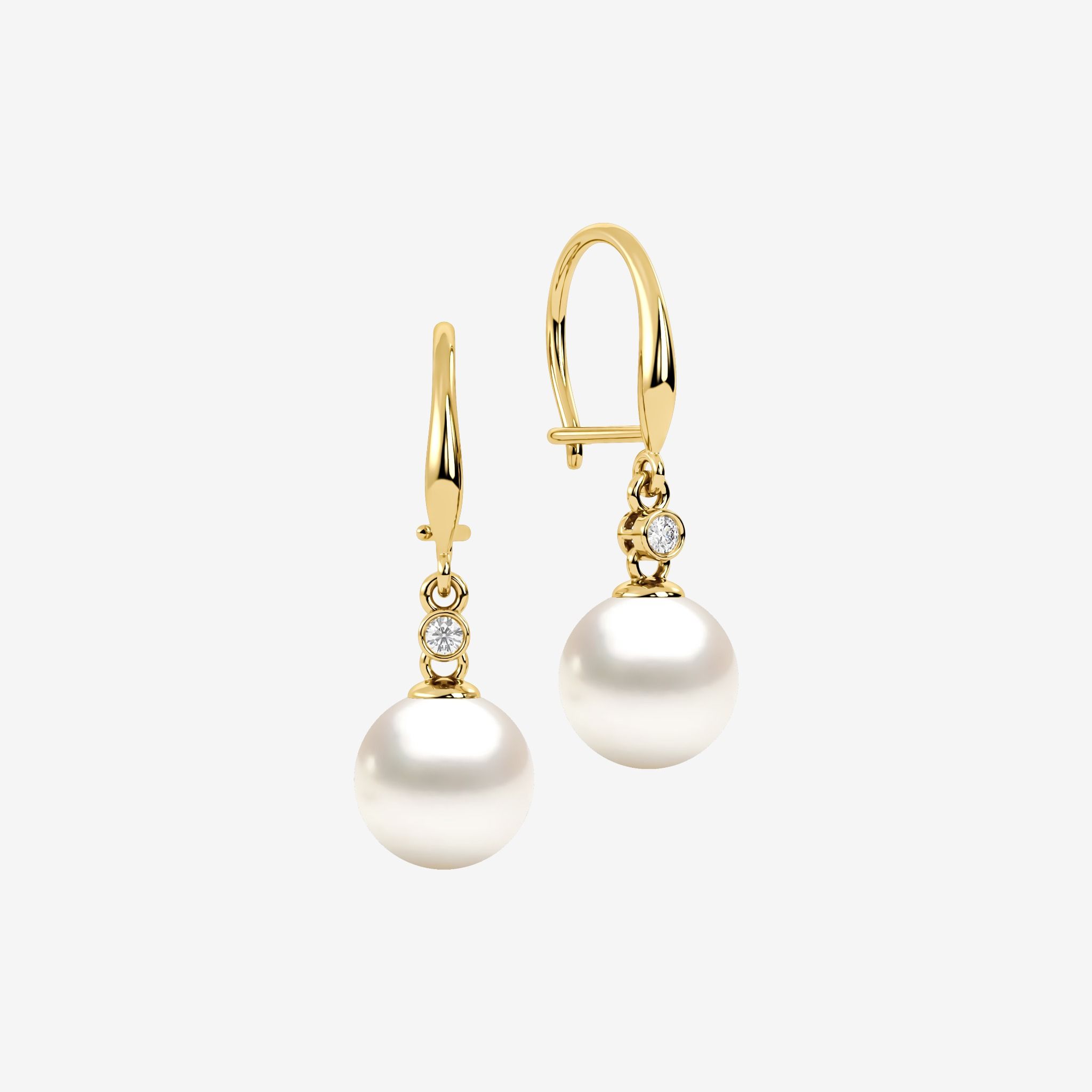 PEARL HOOP EARRINGS