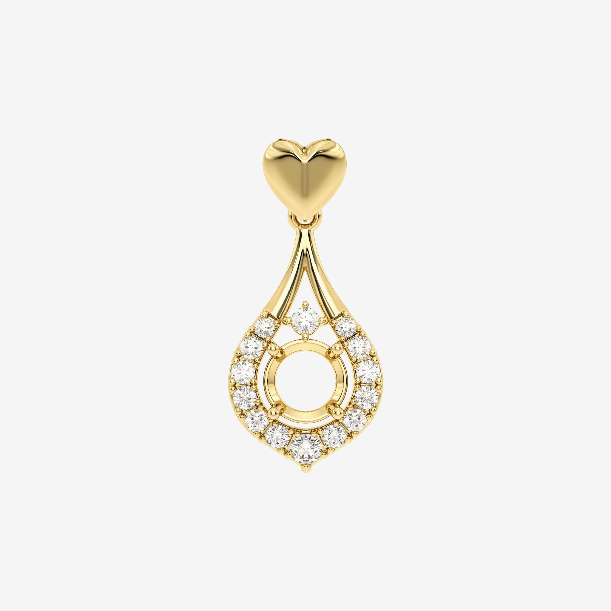 ACCENTED SEMI-SET PENDANT