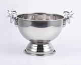Bowl Inox Tay Cầm Nai - Bạc