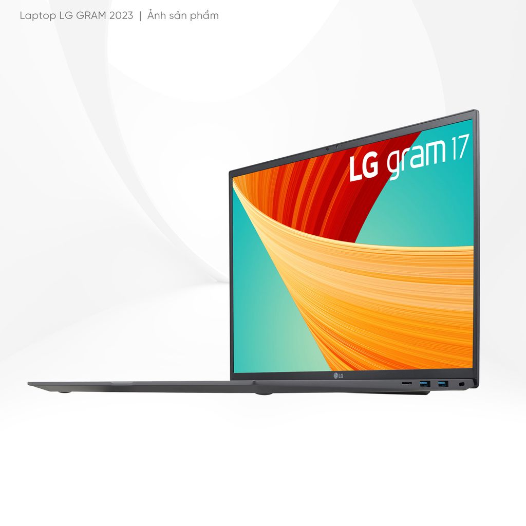 Laptop LG Gram 2023 17ZD90R-G.AX73A5 (Core i7 1360P/ 16GB/ 256GB SSD/ Intel Iris Xe Graphics/ 17.0inch WQXGA/ NoOS/ Grey)