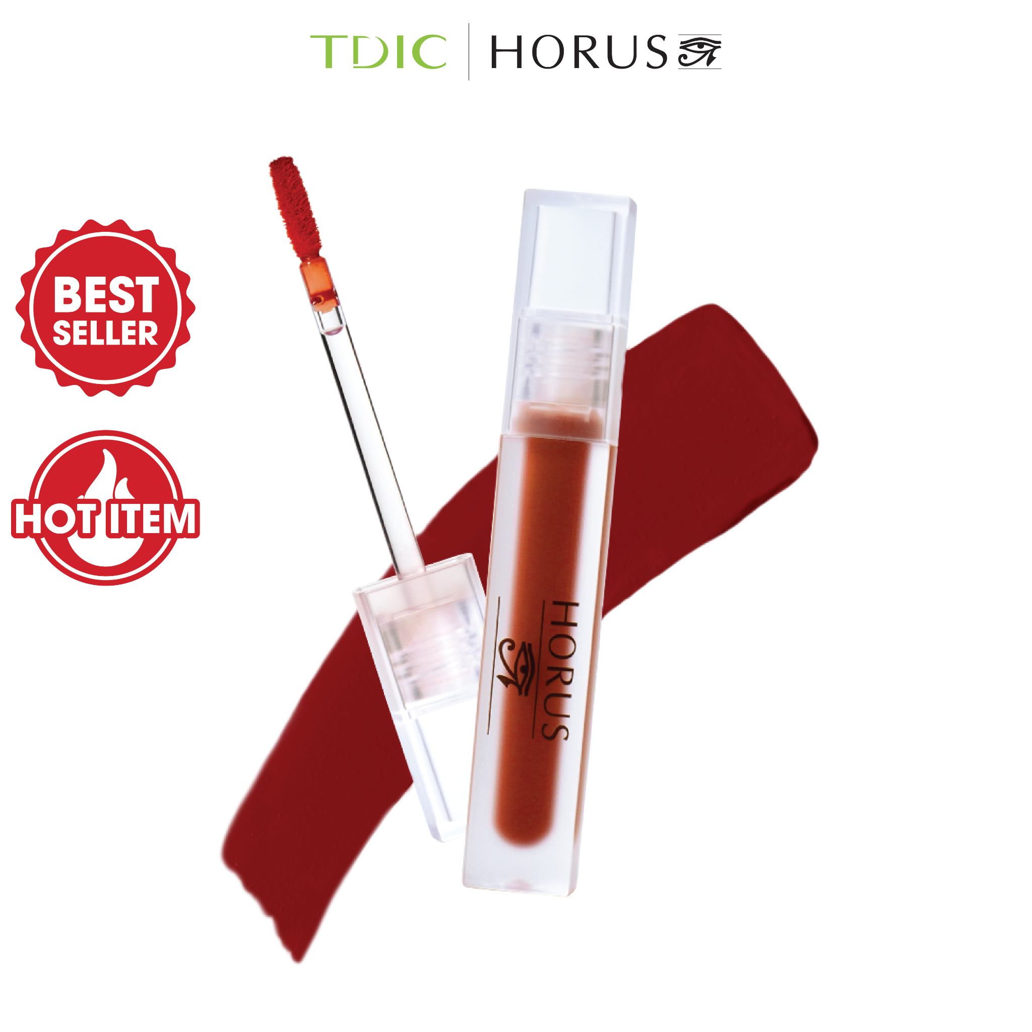 Horus Son Kem Soft Matte Velvet Lipcream - #02 Burgundy Red