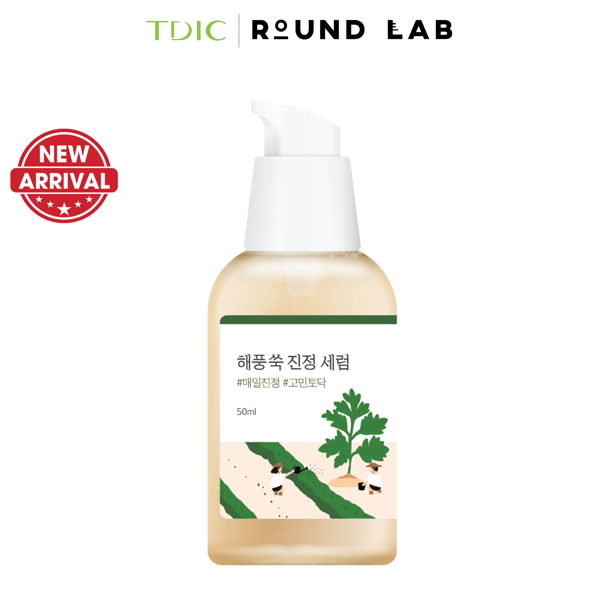 Round Lab Tinh chất dưỡng da Mugwort Calming Serum 50ml