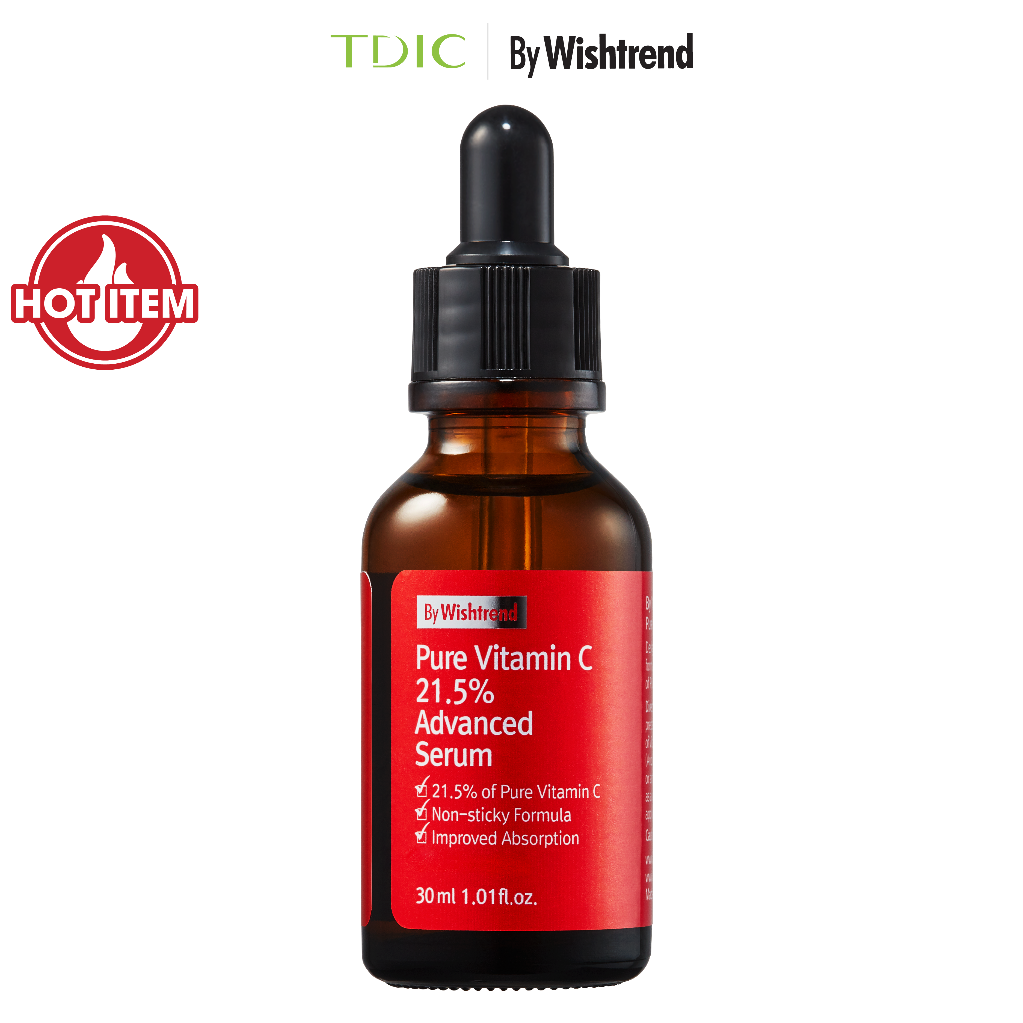 By Wishtrend tinh chất Pure Vitamin C21.5% Advanced serum 30ml