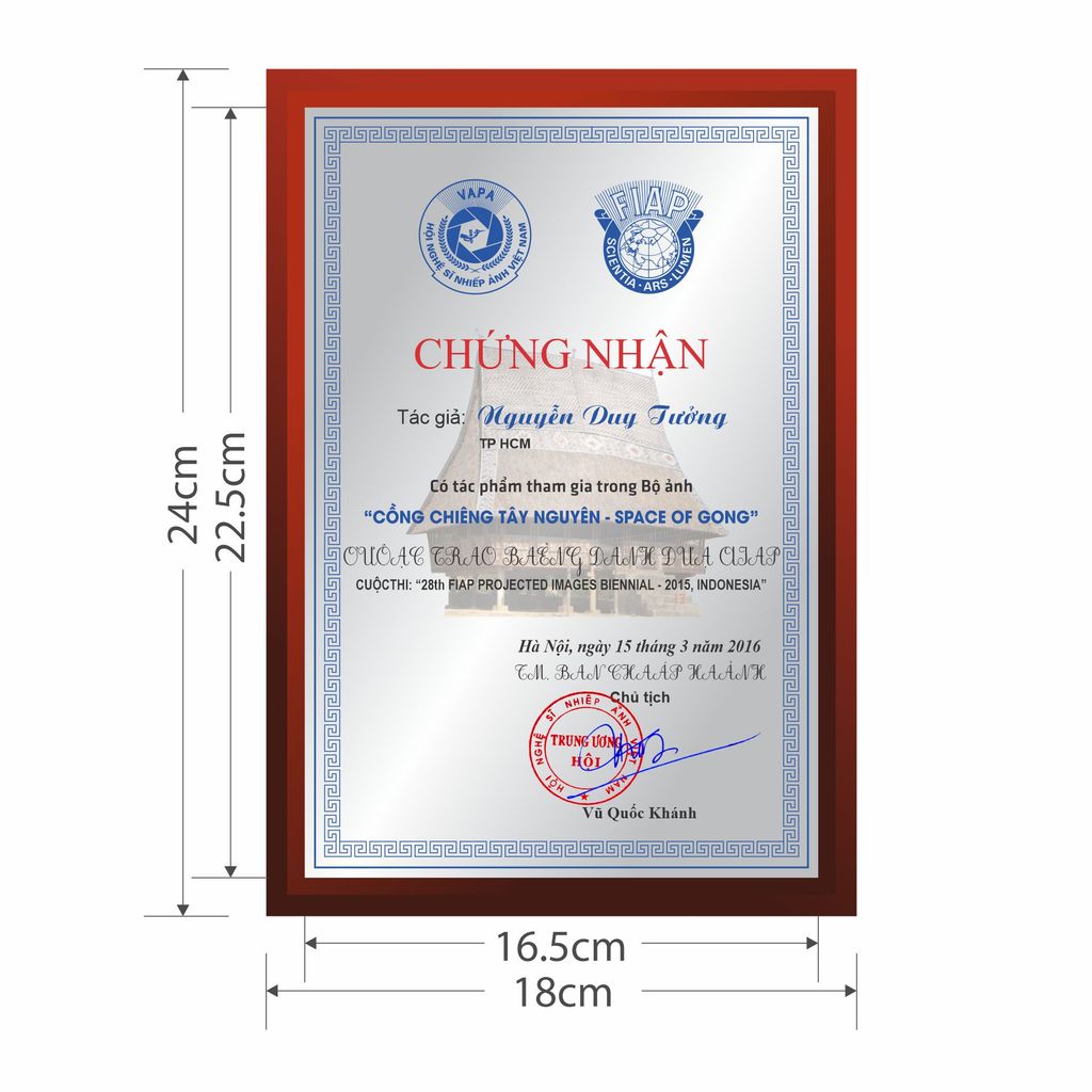 Bằng chứng nhận 15