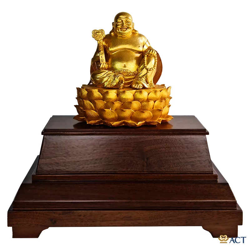 Tượng Phật Di Lặc dát vàng 24k