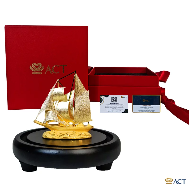 Thuyền Buồm dát vàng 24k (Mẫu 29)