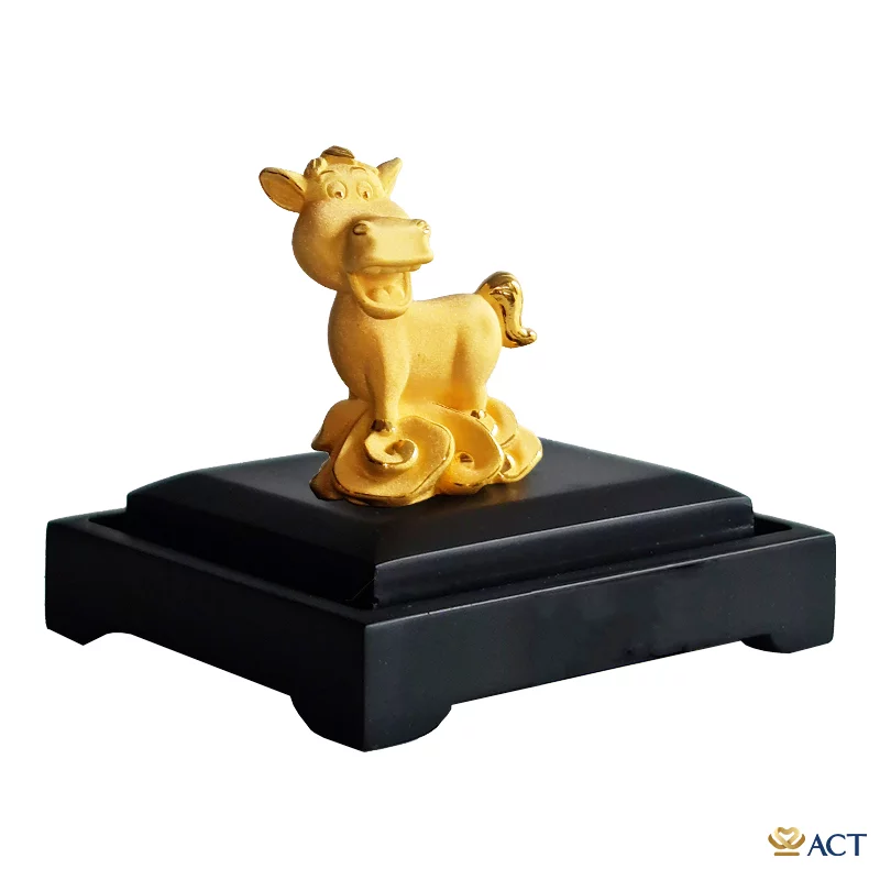 Quà tặng Ngựa Cute dát vàng 24k ACT GOLD ISO 9001:2015