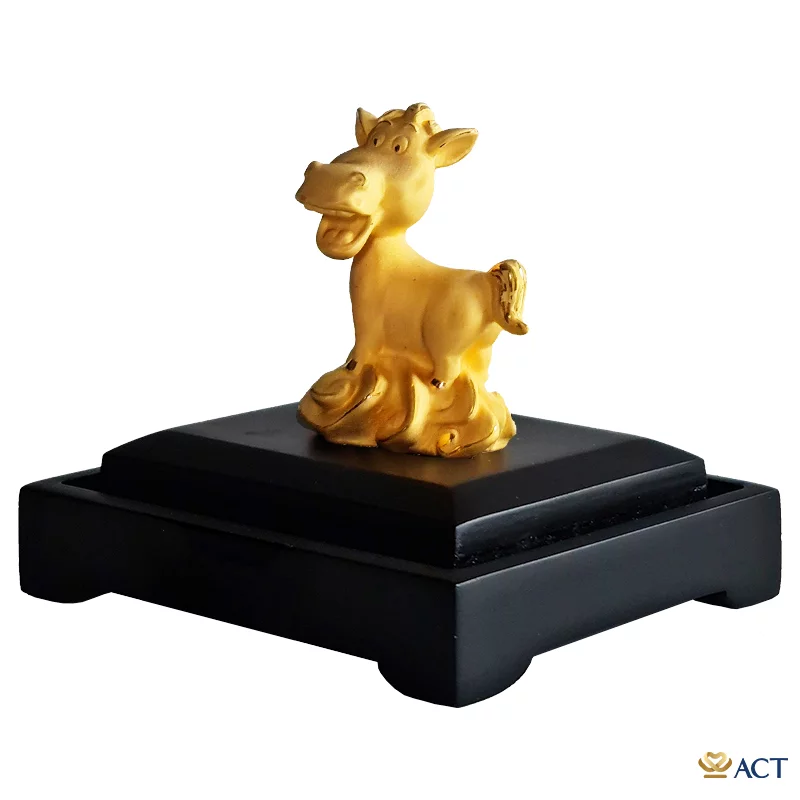 Quà tặng Ngựa Cute dát vàng 24k ACT GOLD ISO 9001:2015