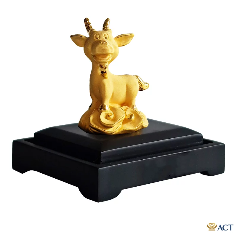 Quà tặng Dê Cute dát vàng 24k ACT GOLD ISO 9001:2015