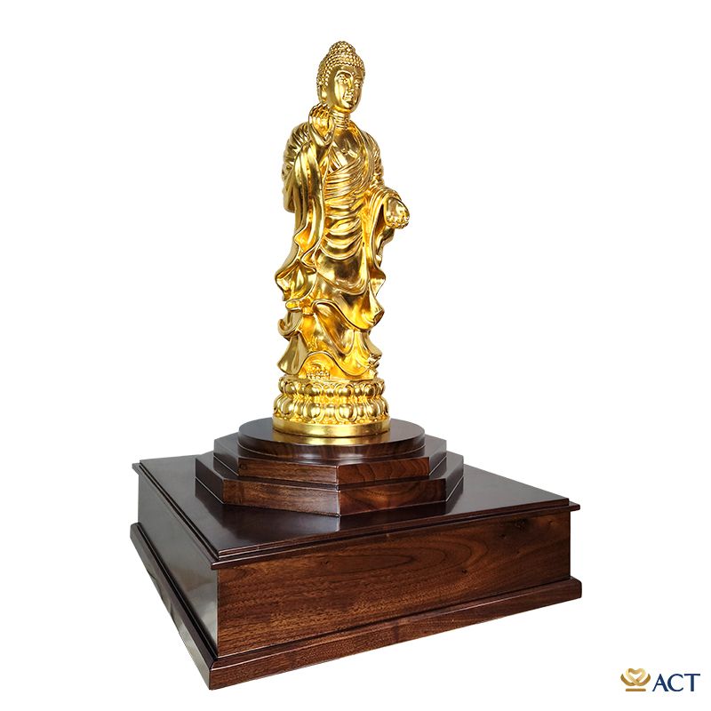 Tượng Phật A Di Đà dát vàng 24k