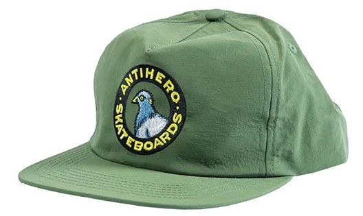 Anti-hero pigeon round snapback hat olive 