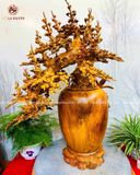  Bình hoa mai bonsai gỗ nu hương kích thước cao 96cm ngang 68cm sâu 48cm 