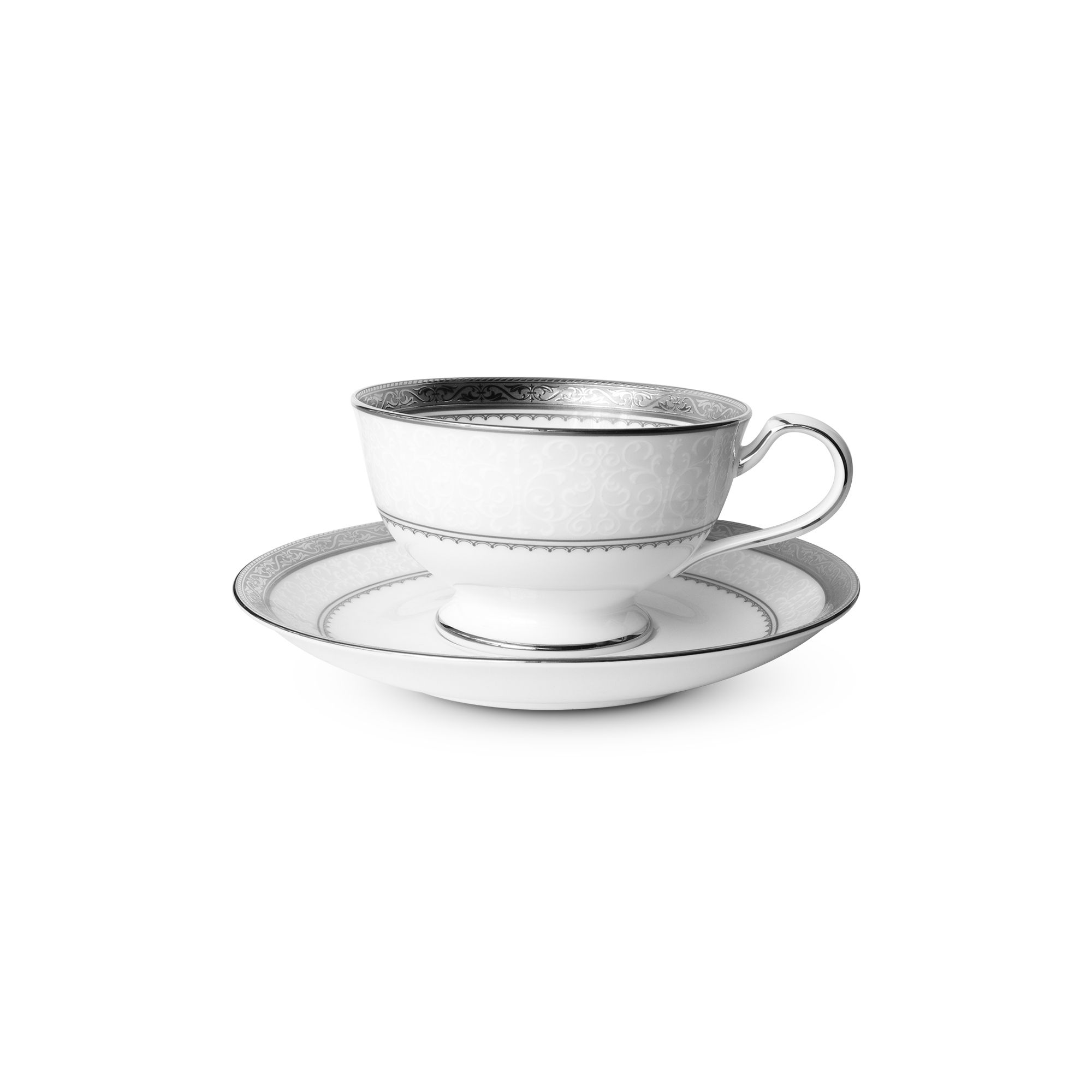Chén trà & đĩa lót Noritake Odessa Platinum 190ml