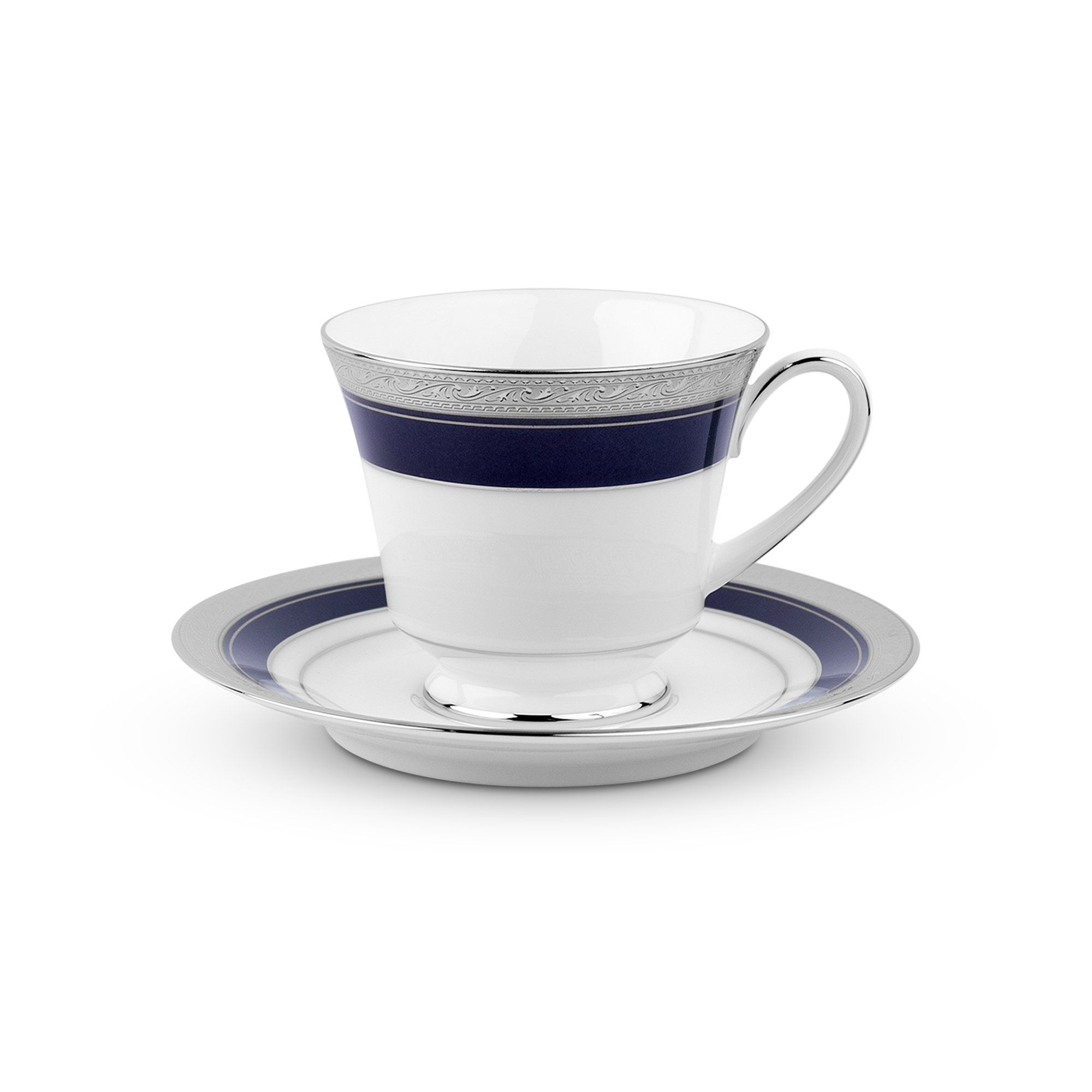 Chén trà & đĩa lót Noritake Crestwood Cobalt Platinum 230ml