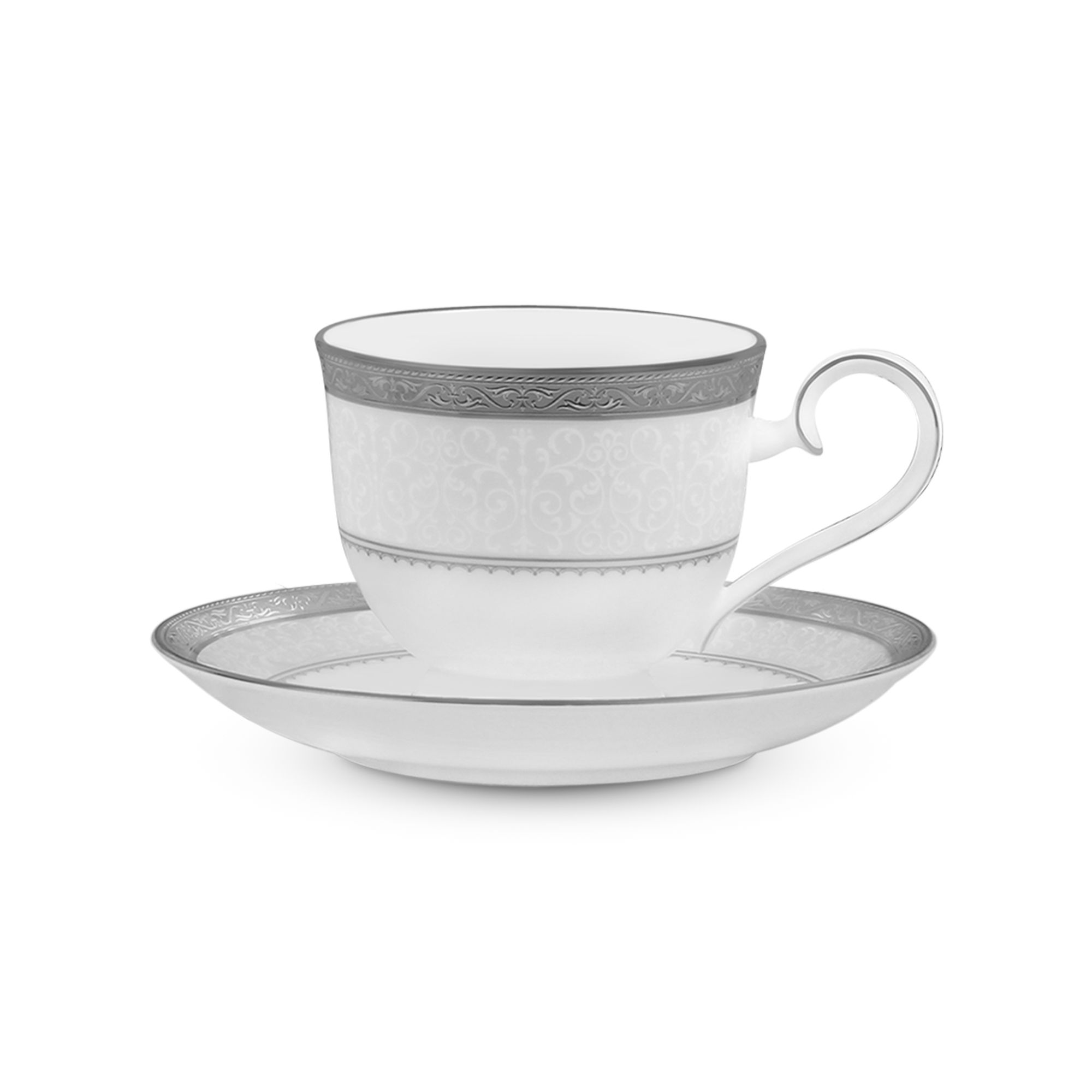 Chén trà & đĩa lót Noritake Odessa Platinum 230ml