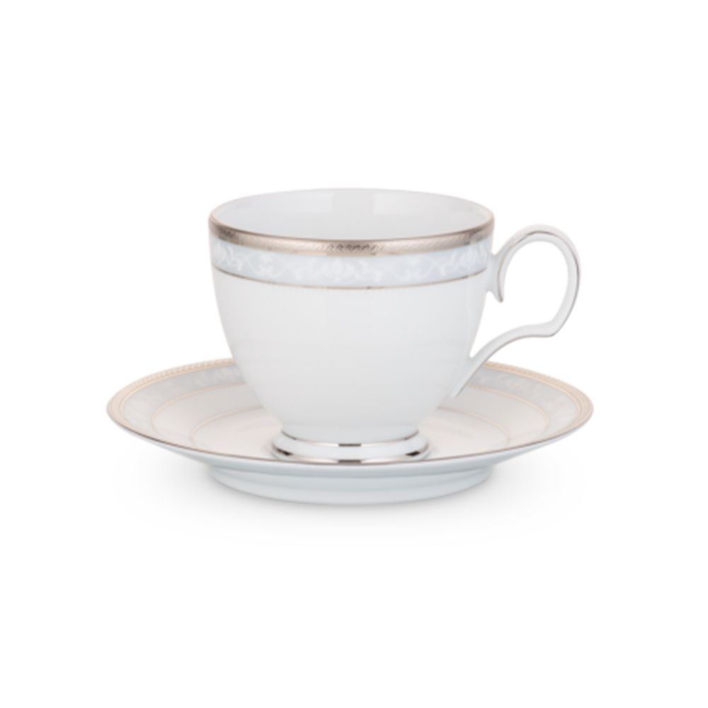 Chén trà & đĩa lót Noritake Hampshire Platinum 250ml