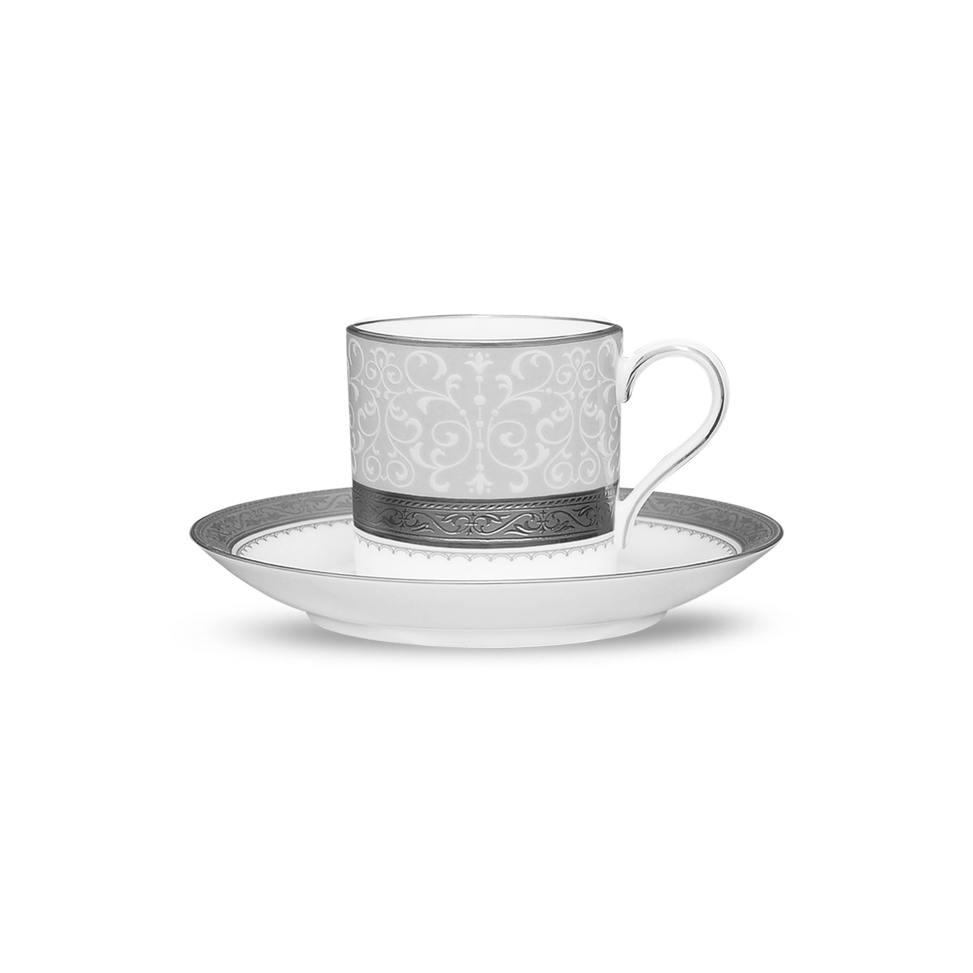 Chén trà & đĩa lót Noritake Odessa Platinum 90ml