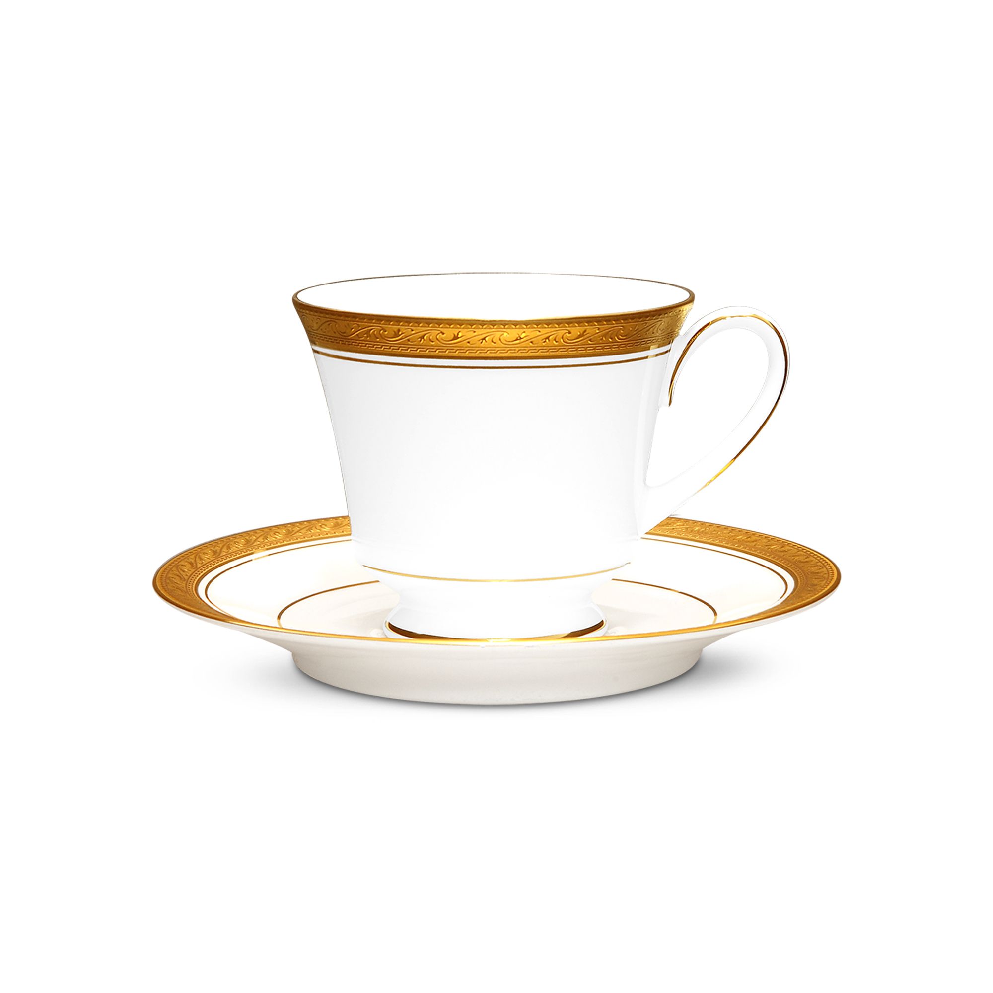 Chén trà & đĩa lót Noritake Crestwood Gold 230ml