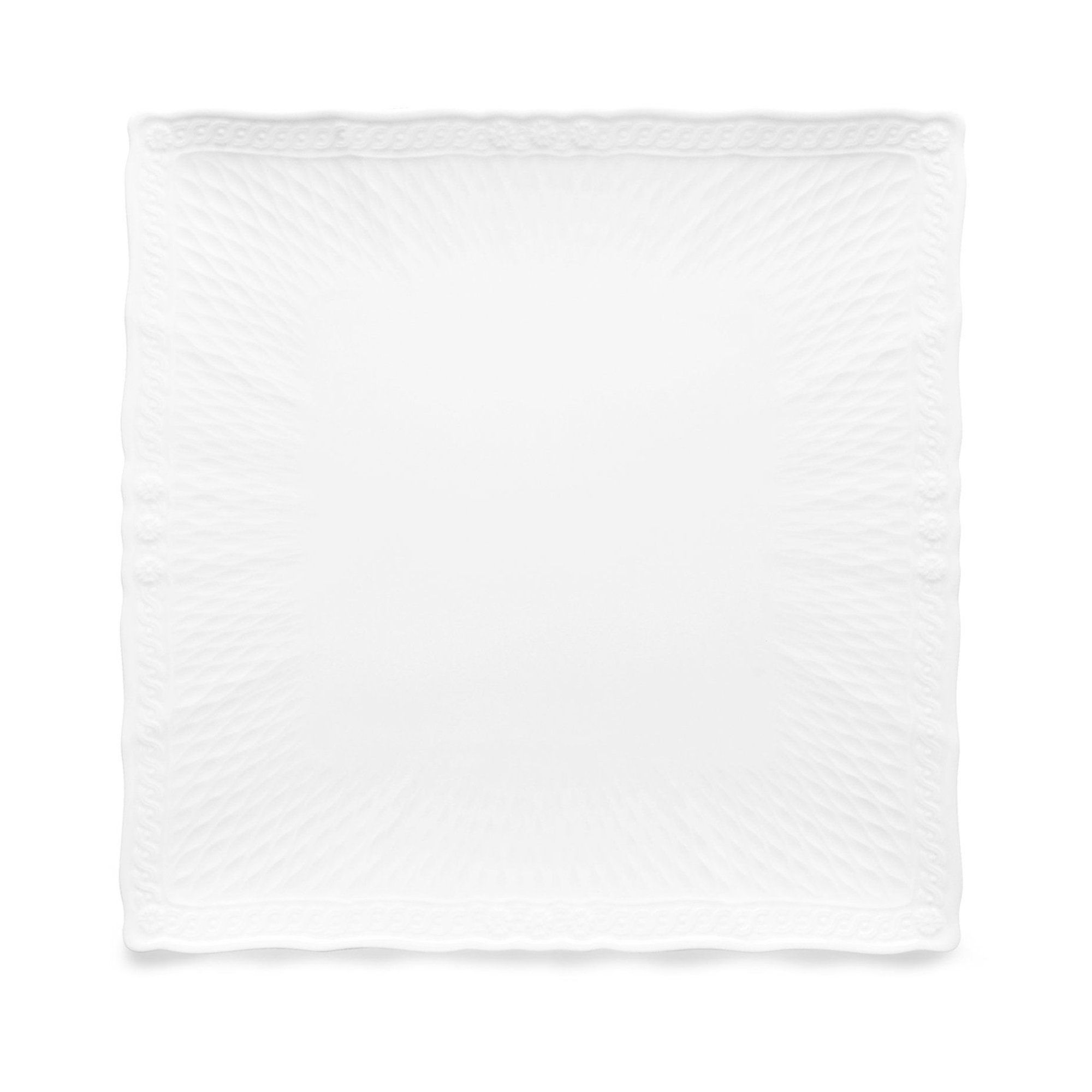 Đĩa vuông cỡ lớn Noritake Cher Blanc 26,9cm