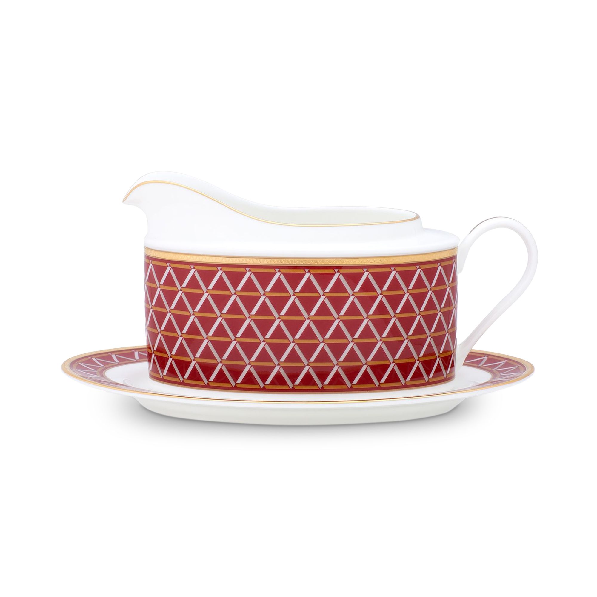Bình đựng nước xốt kèm đĩa kê Noritake Crochet 620ml