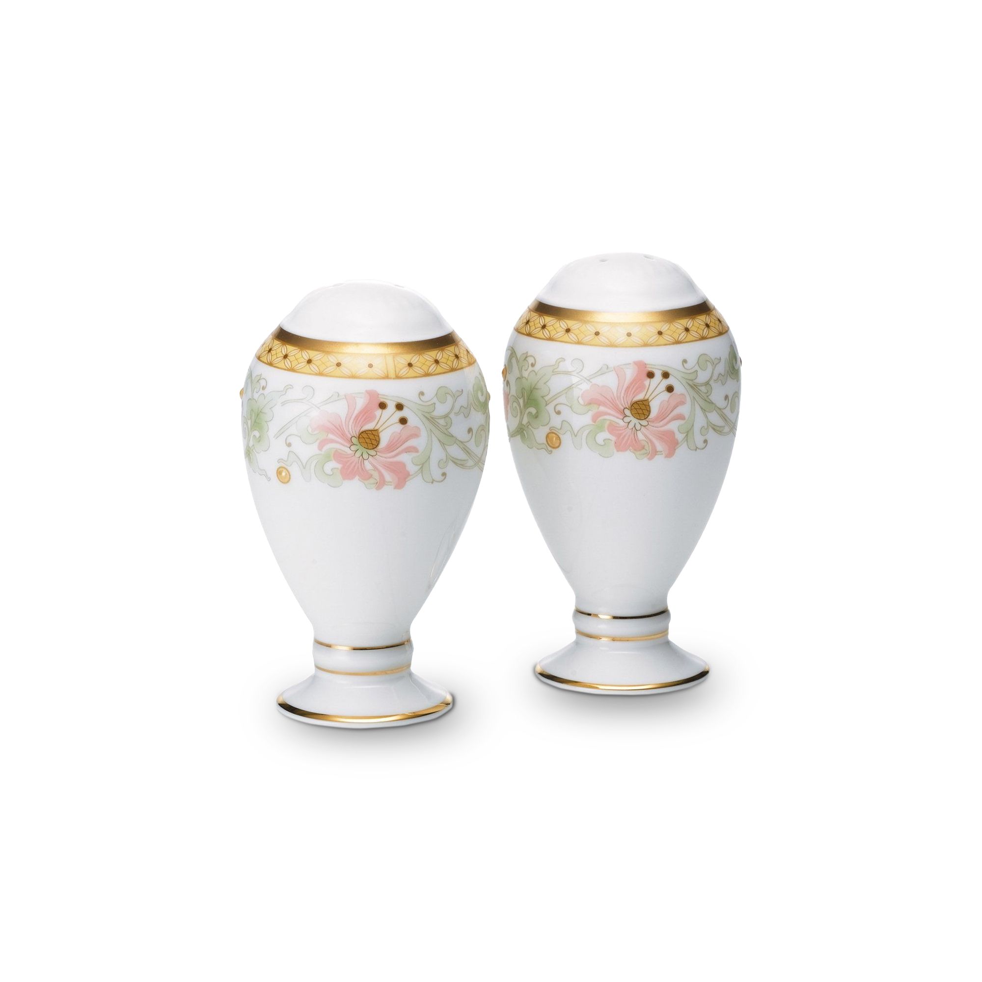 Bộ lọ đựng tiêu & muối Noritake Blooming Splendor 9,7cm