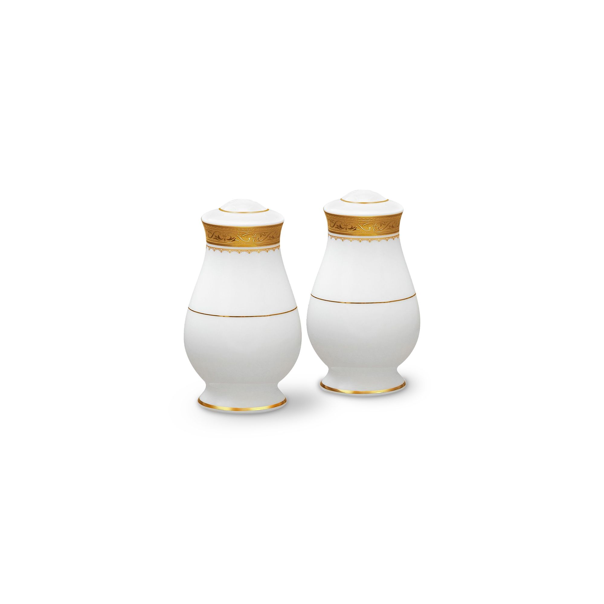 Bộ lọ đựng tiêu & muối Noritake Odessa Gold 9,3cm