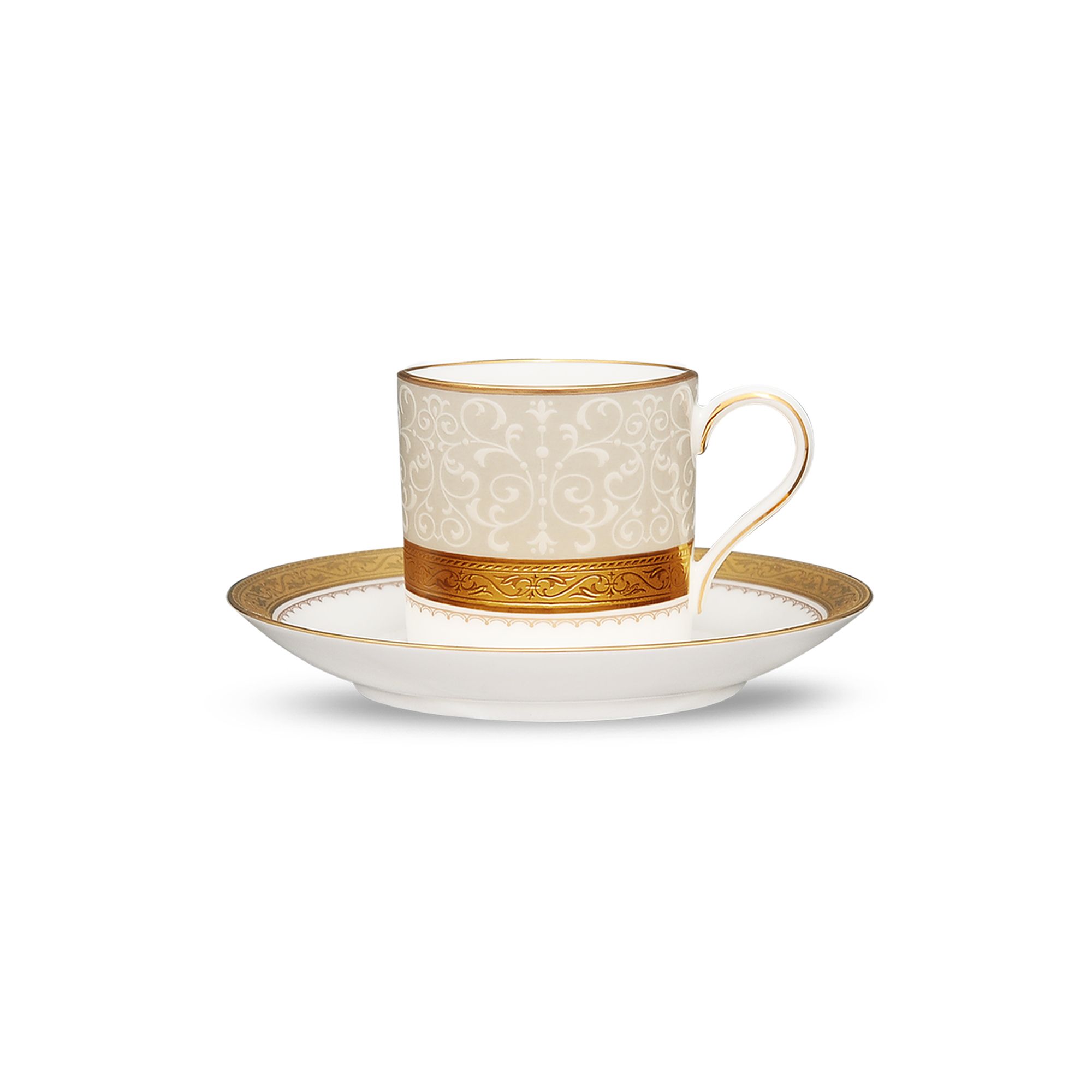 Chén trà & đĩa lót Noritake Odessa Gold 90ml