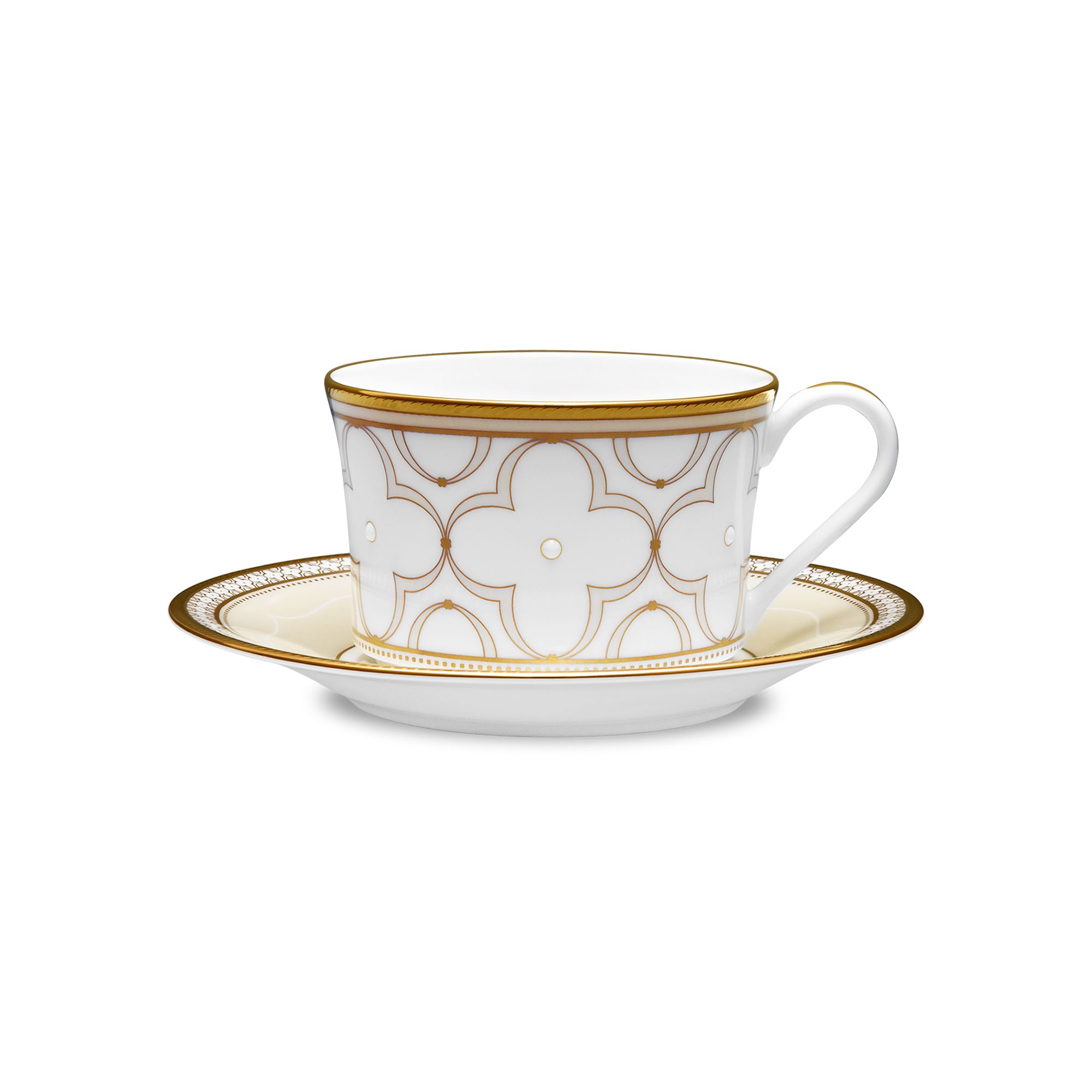 Chén trà & đĩa lót Noritake Trefolio Gold 245ml