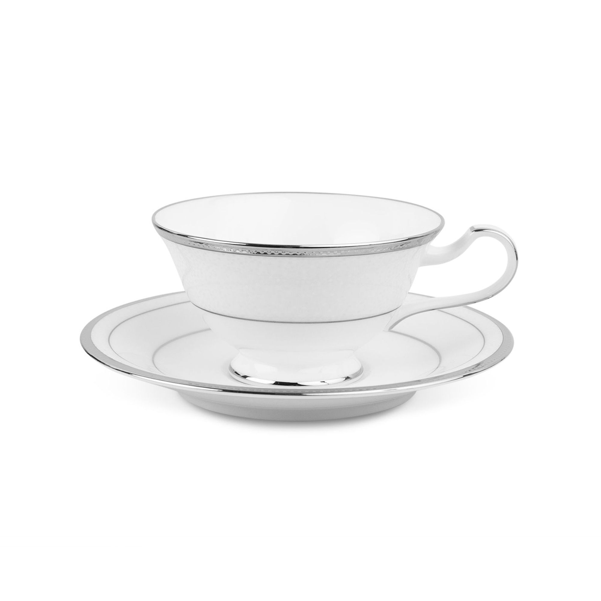 Chén trà & đĩa lót dáng loe Noritake Champagne Pearls 220ml