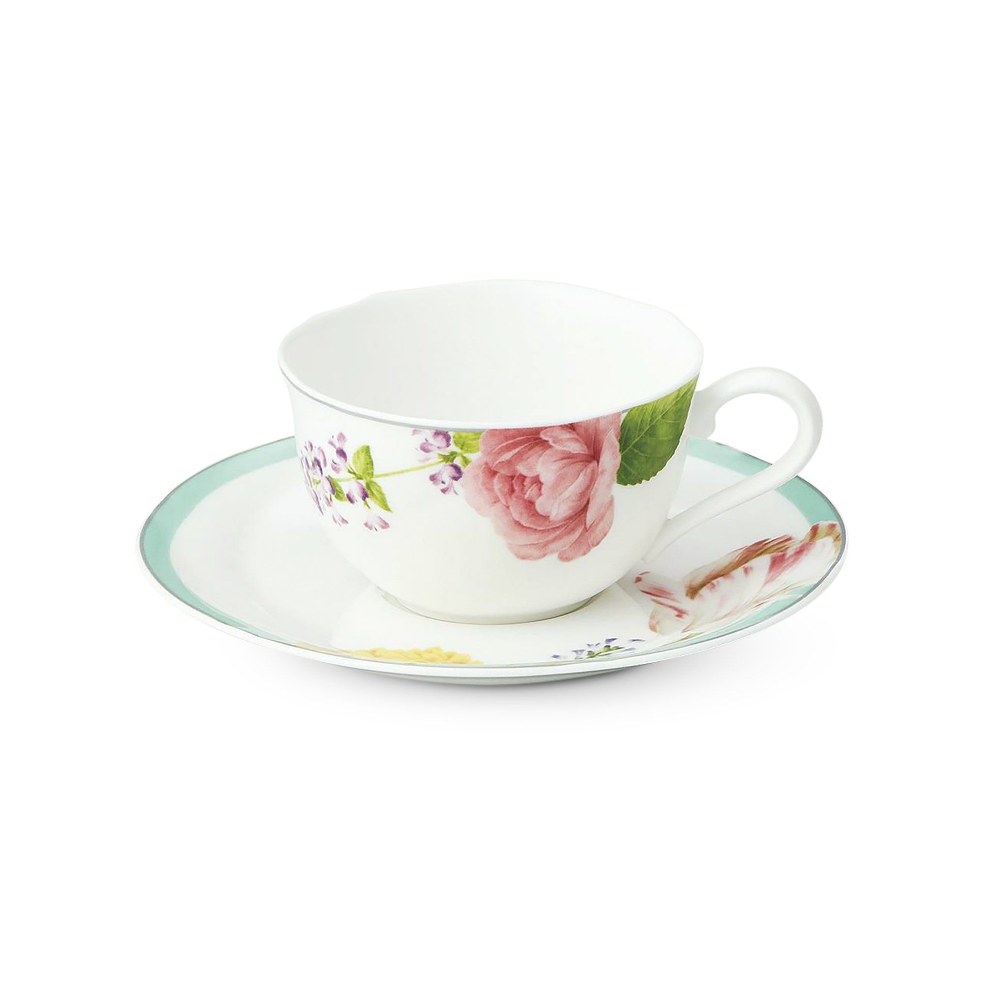 Chén trà & đĩa lót Noritake Coco Fleur 225ml