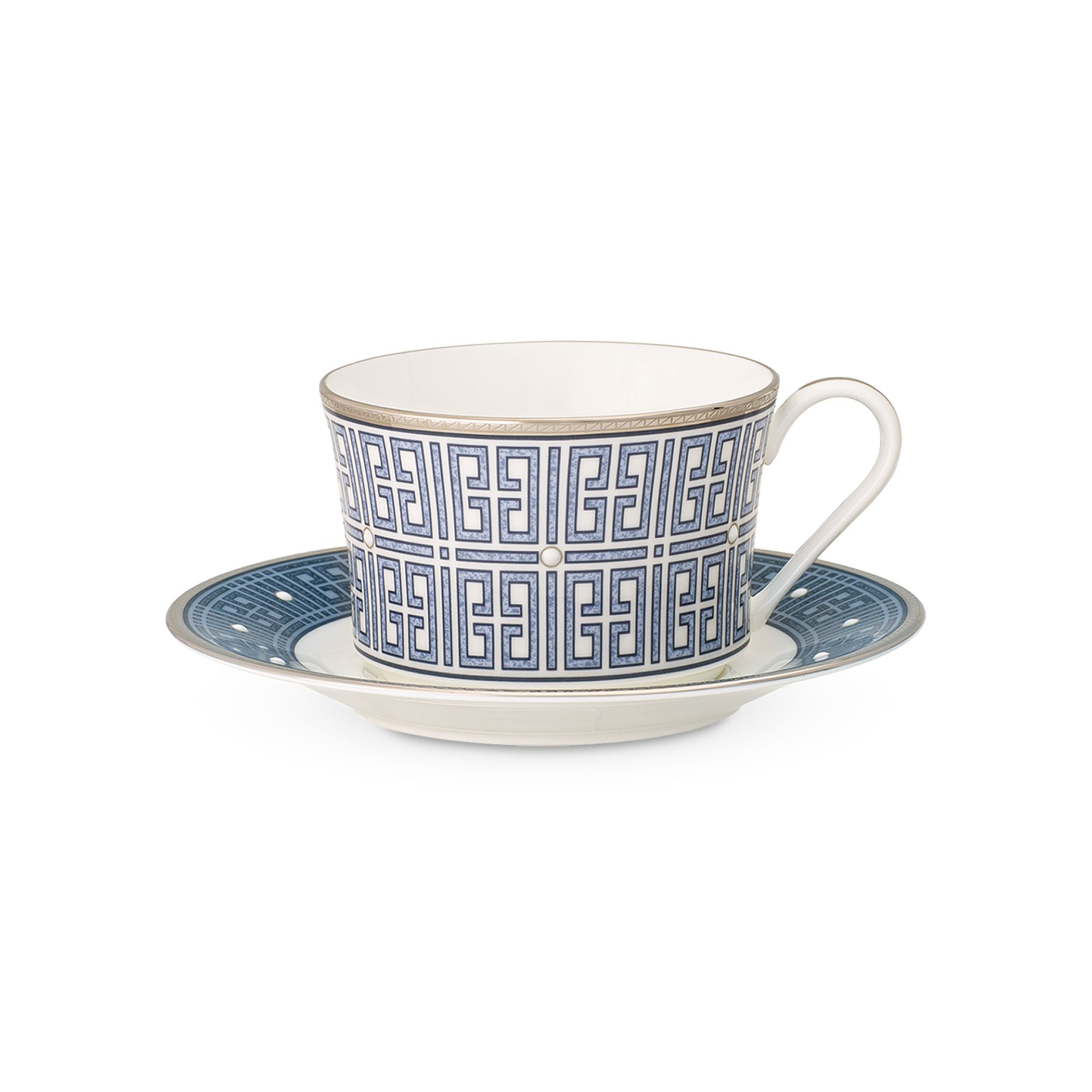 Chén trà & đĩa lót Noritake Infinity Blue 245ml