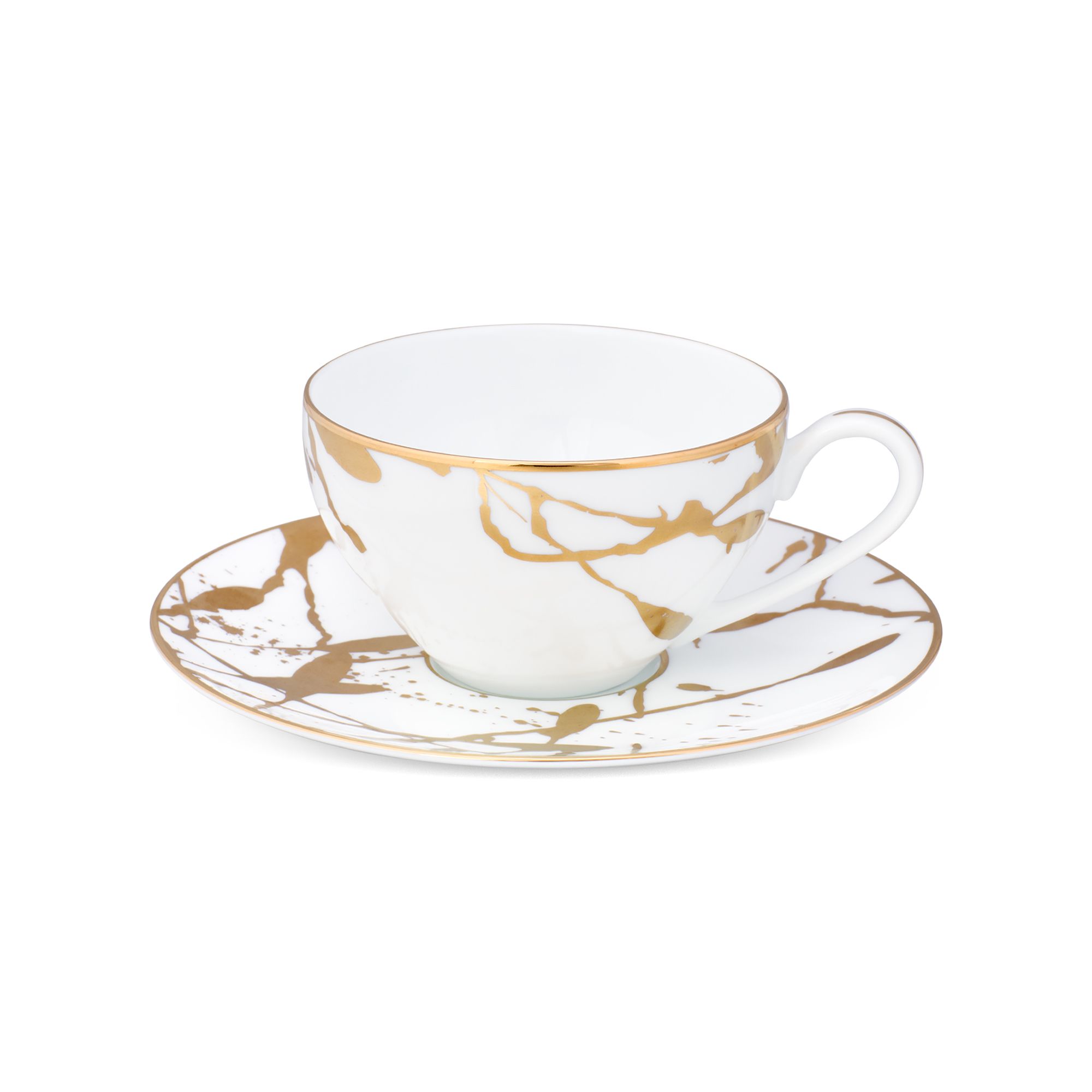 Chén trà & đĩa lót Noritake Raptures Gold 220ml