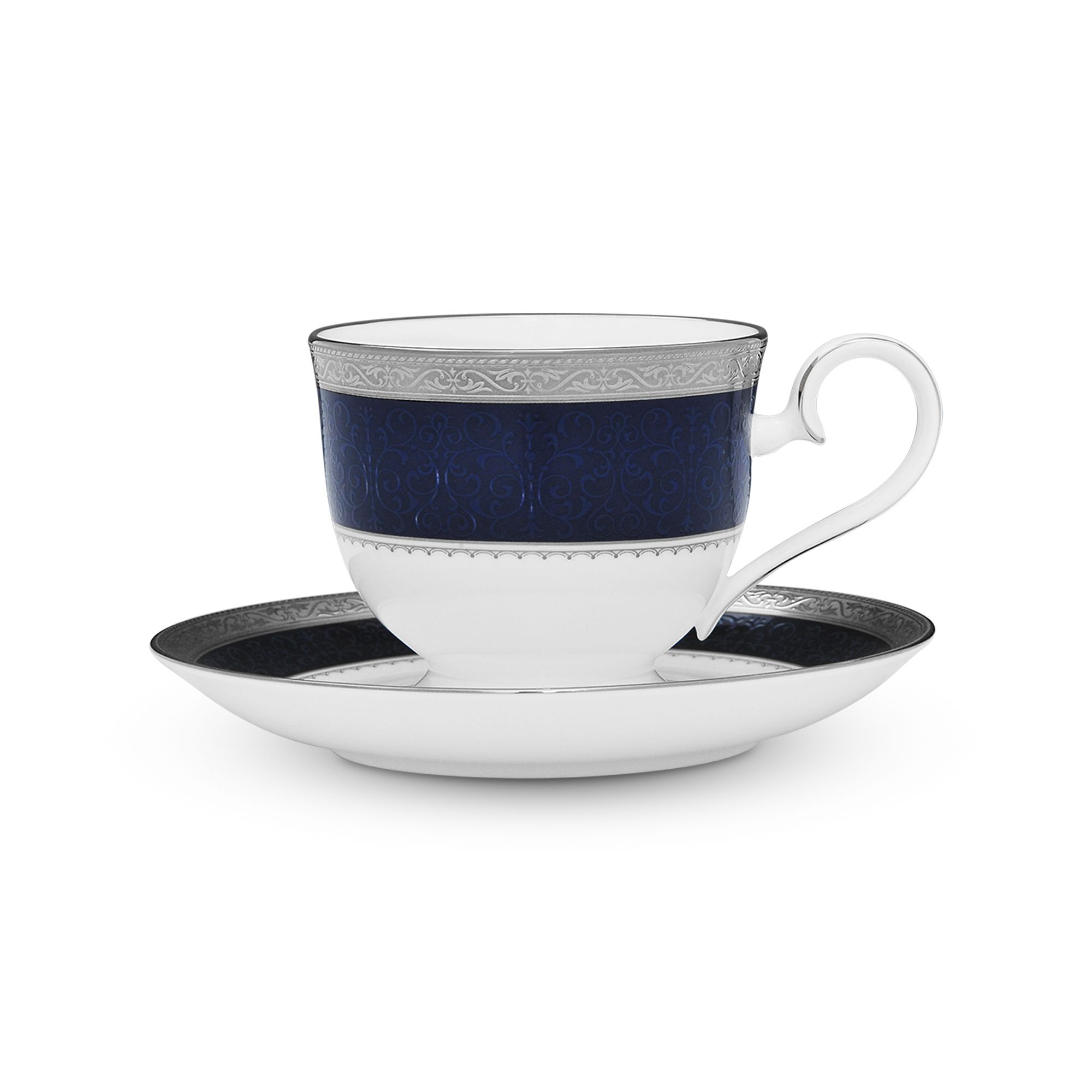 Chén trà & đĩa lót Noritake Odessa Cobalt Platinum 230ml