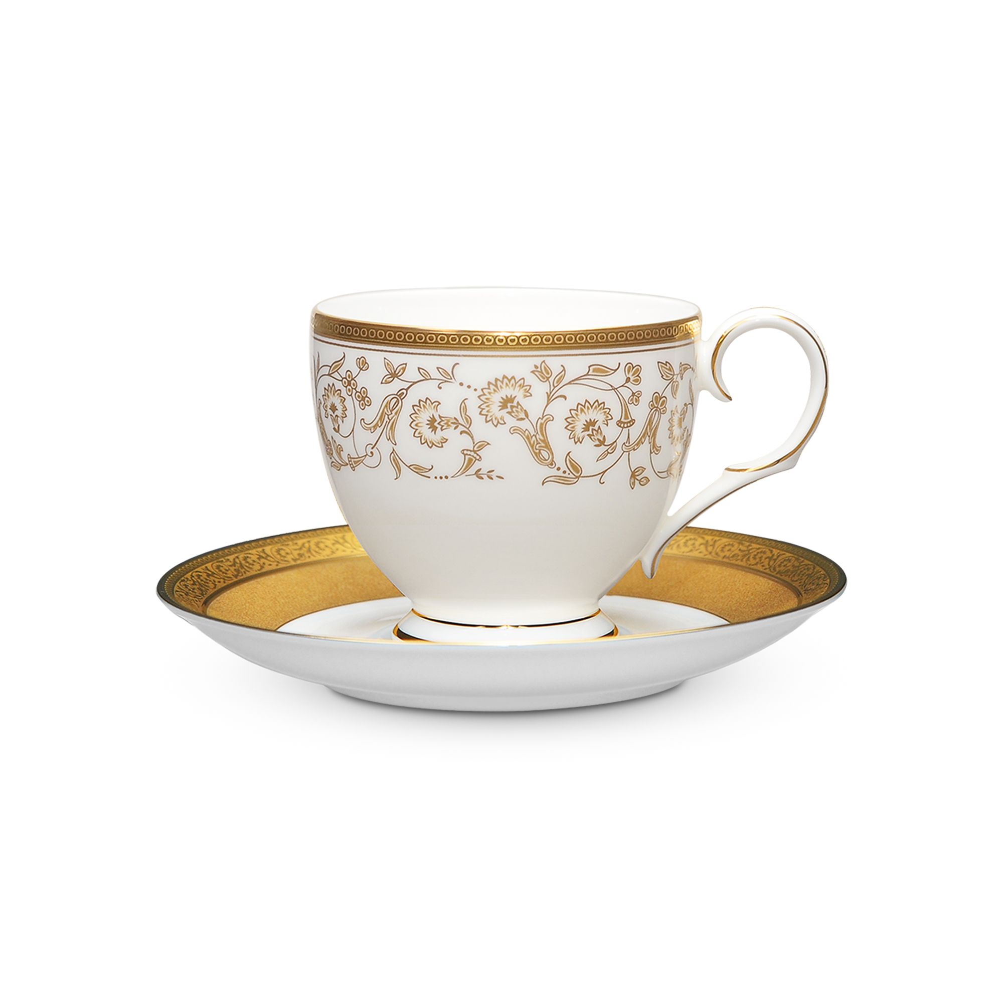 Chén trà & đĩa lót Noritake Summit Gold 250ml