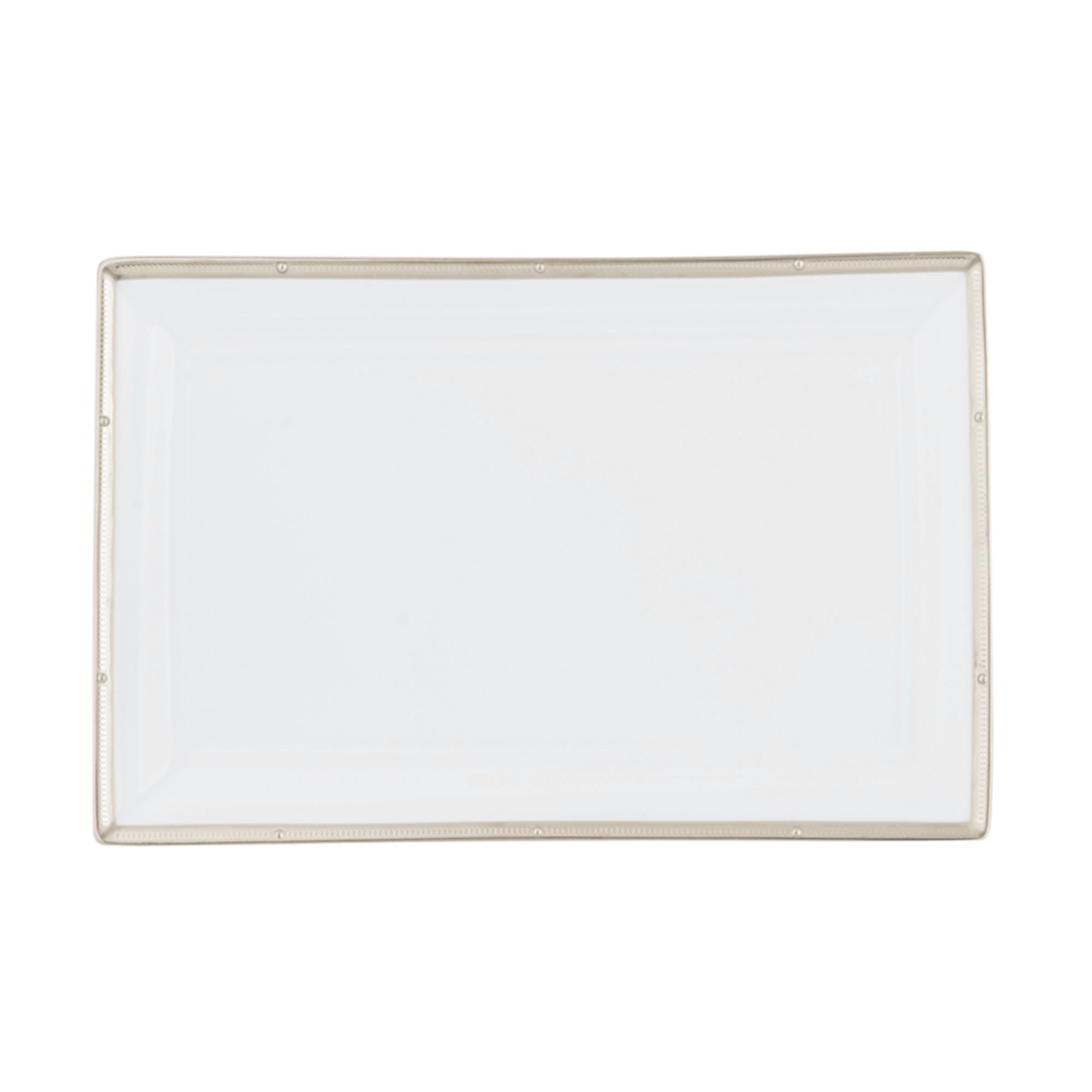 Đĩa hình chữ nhật Noritake Rochelle Platinum 29cm