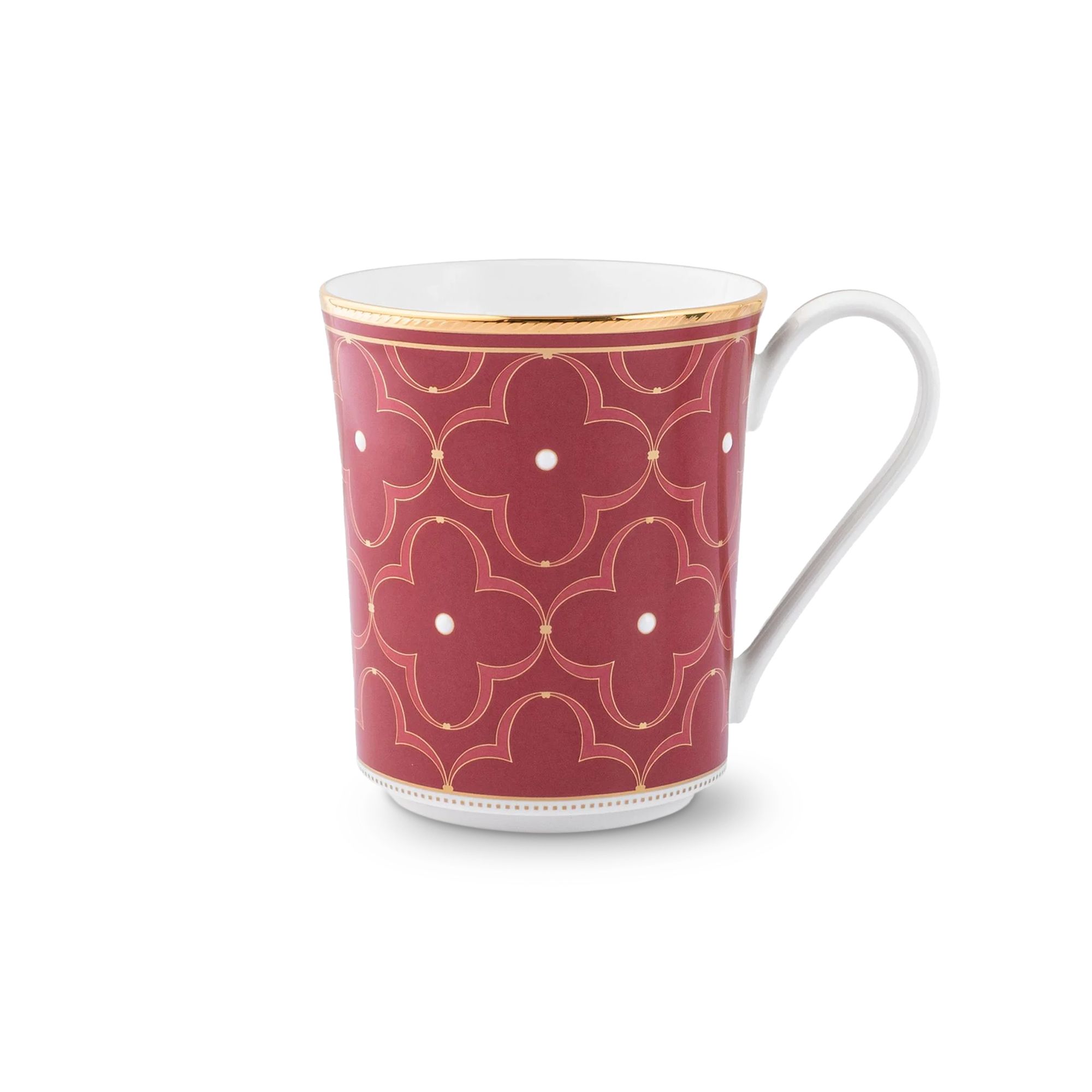 Cốc sứ màu đỏ Noritake Trefolio HC 395ml