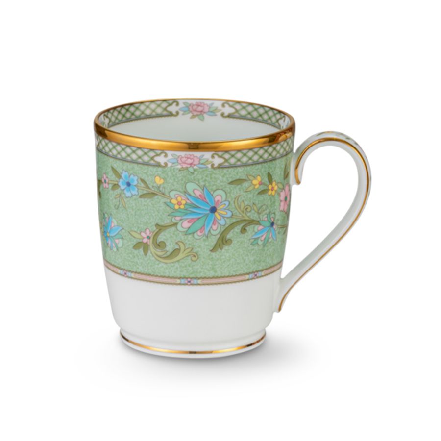 Cốc sứ Noritake Yoshino màu xanh lá, dung tích 285ml