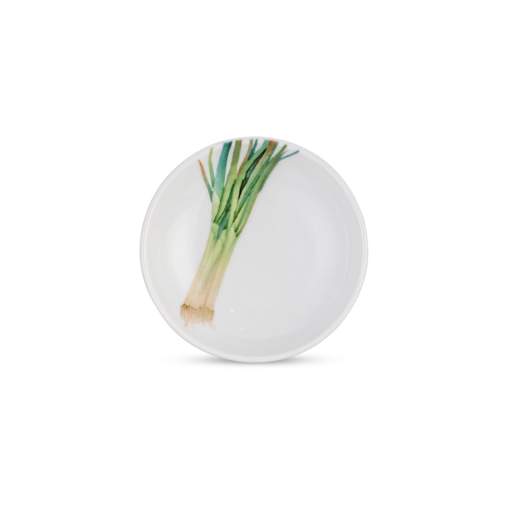 Đĩa gia vị (họa tiết hành lá) Noritake Kyoka Shunsai 9,8cm