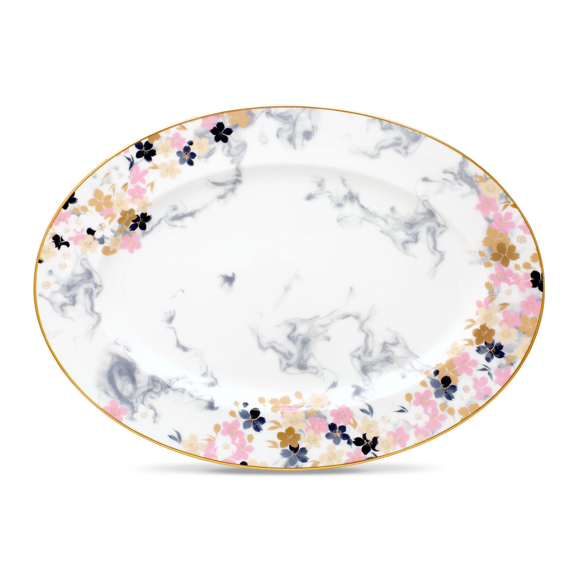 Đĩa Oval cỡ nhỏ Noritake Moonlit Blossoms 31,2cm