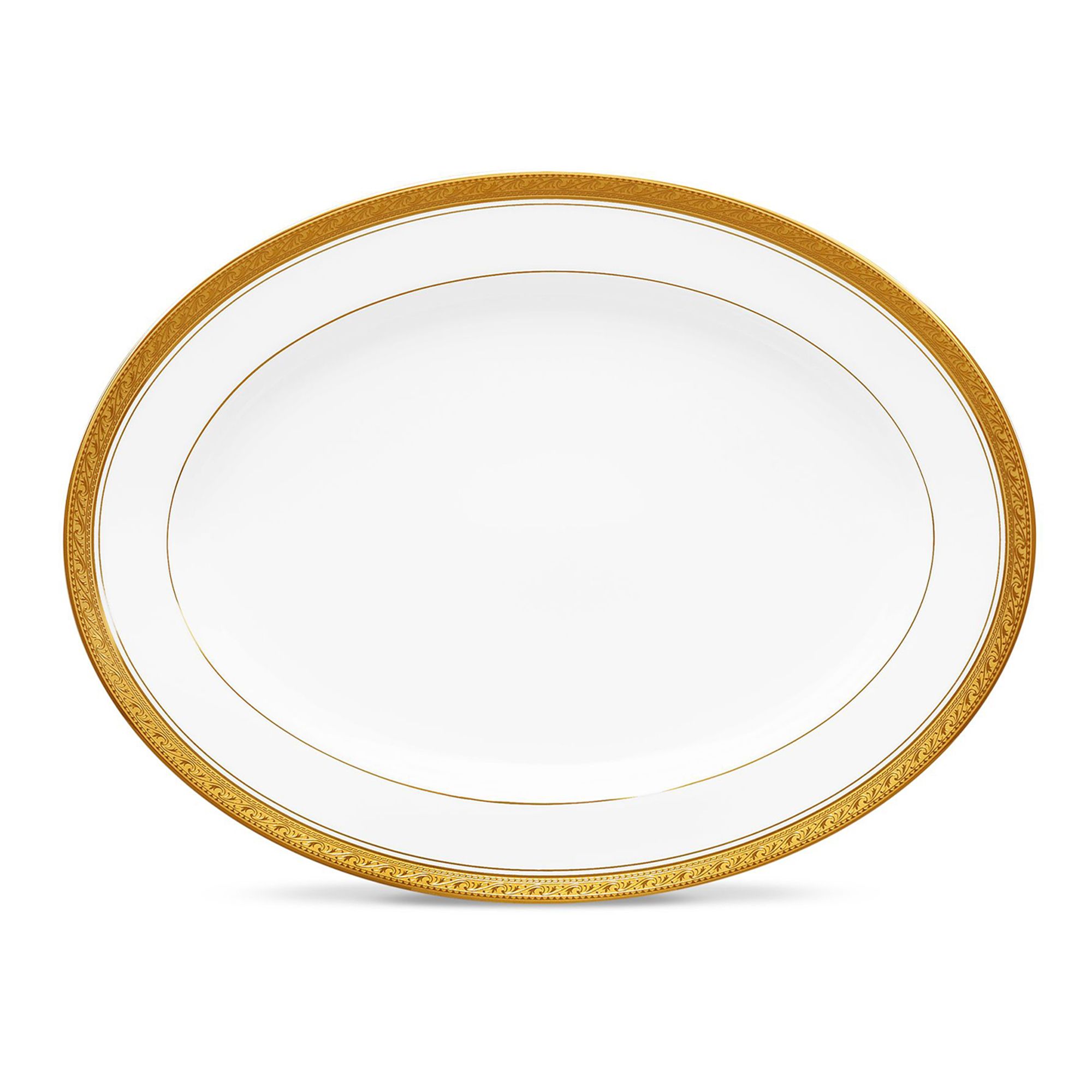 Đĩa Oval cỡ nhỏ Noritake Crestwood Gold 29,4cm