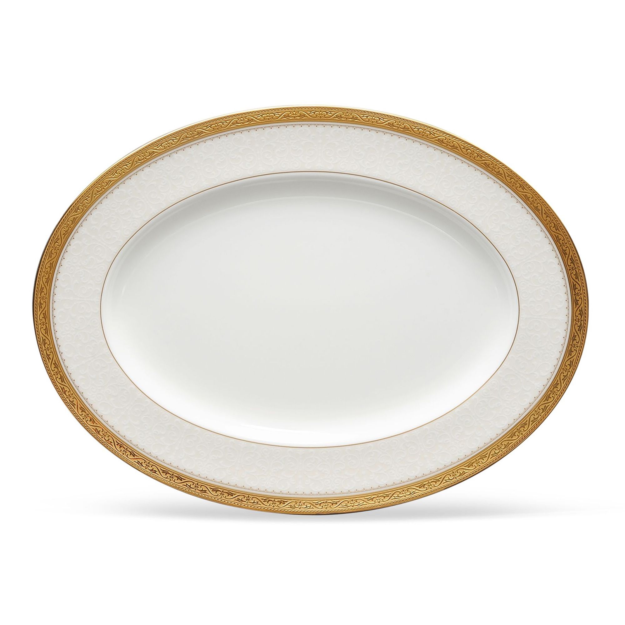 Đĩa Oval cỡ nhỏ Noritake Odessa Gold 31,2cm