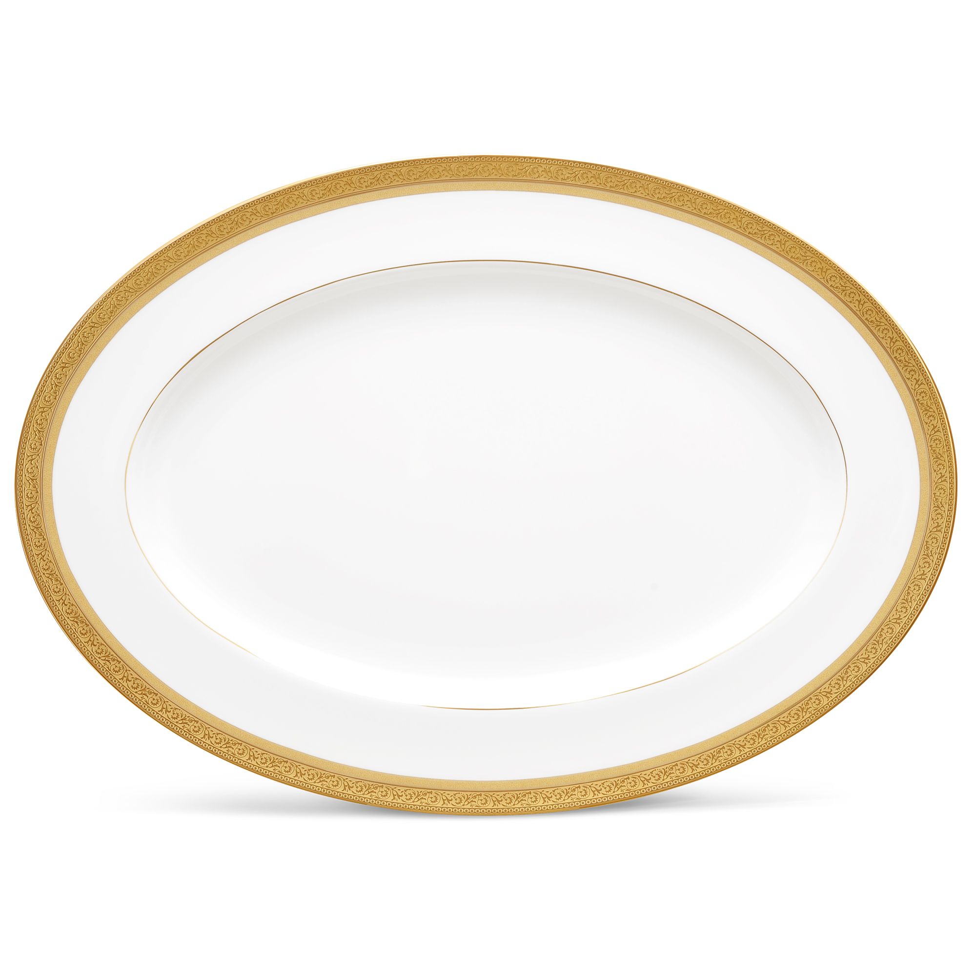 Đĩa Oval cỡ vừa Noritake Summit Gold 36,8cm