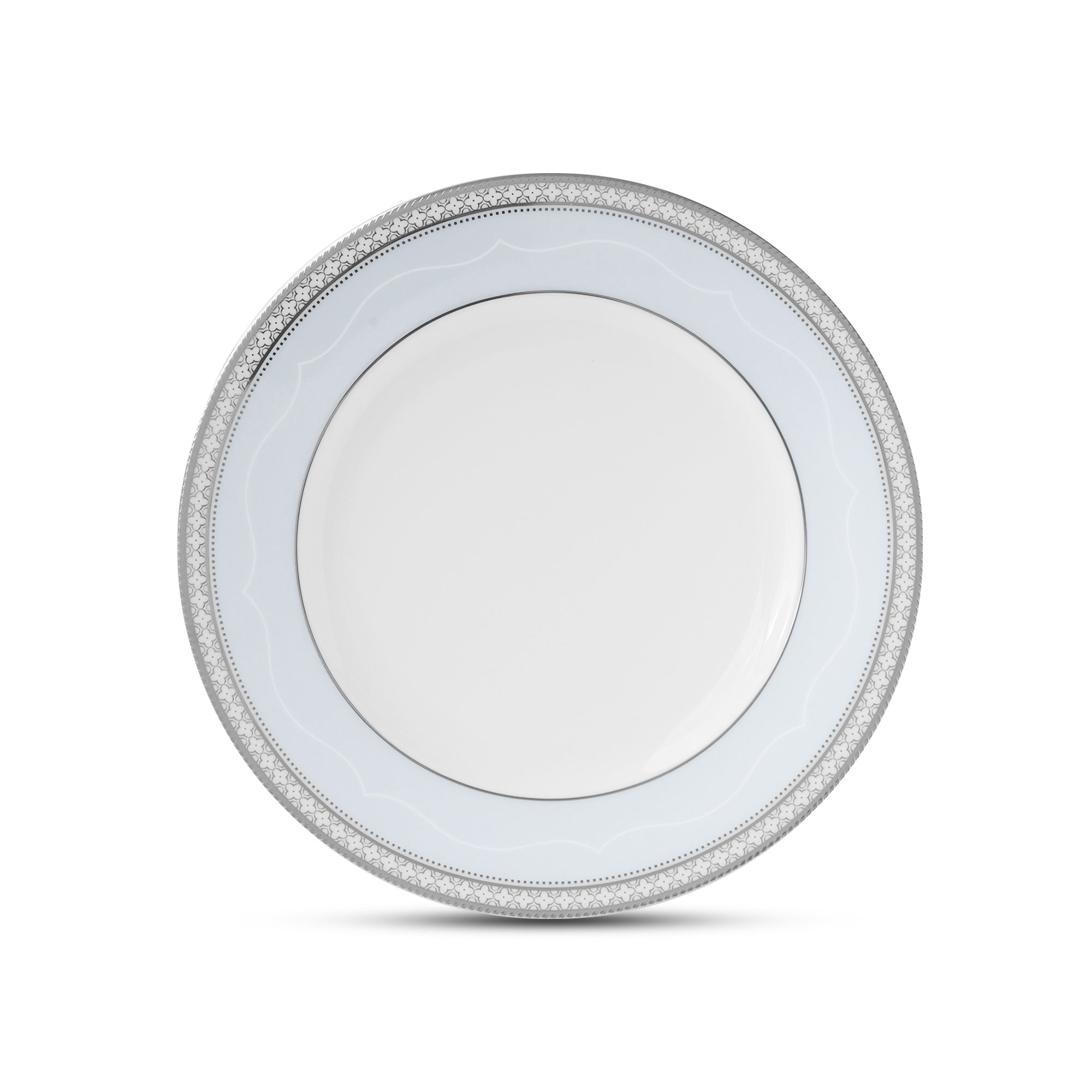 Đĩa tròn cỡ vừa Noritake Trefolio Platinum 21,9cm