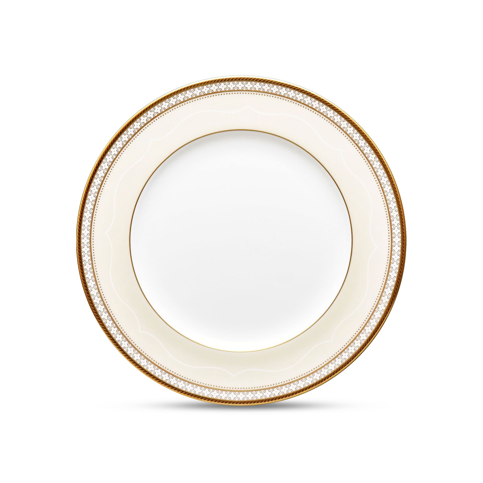 Đĩa tròn cỡ vừa Noritake Trefolio Gold 21,9cm