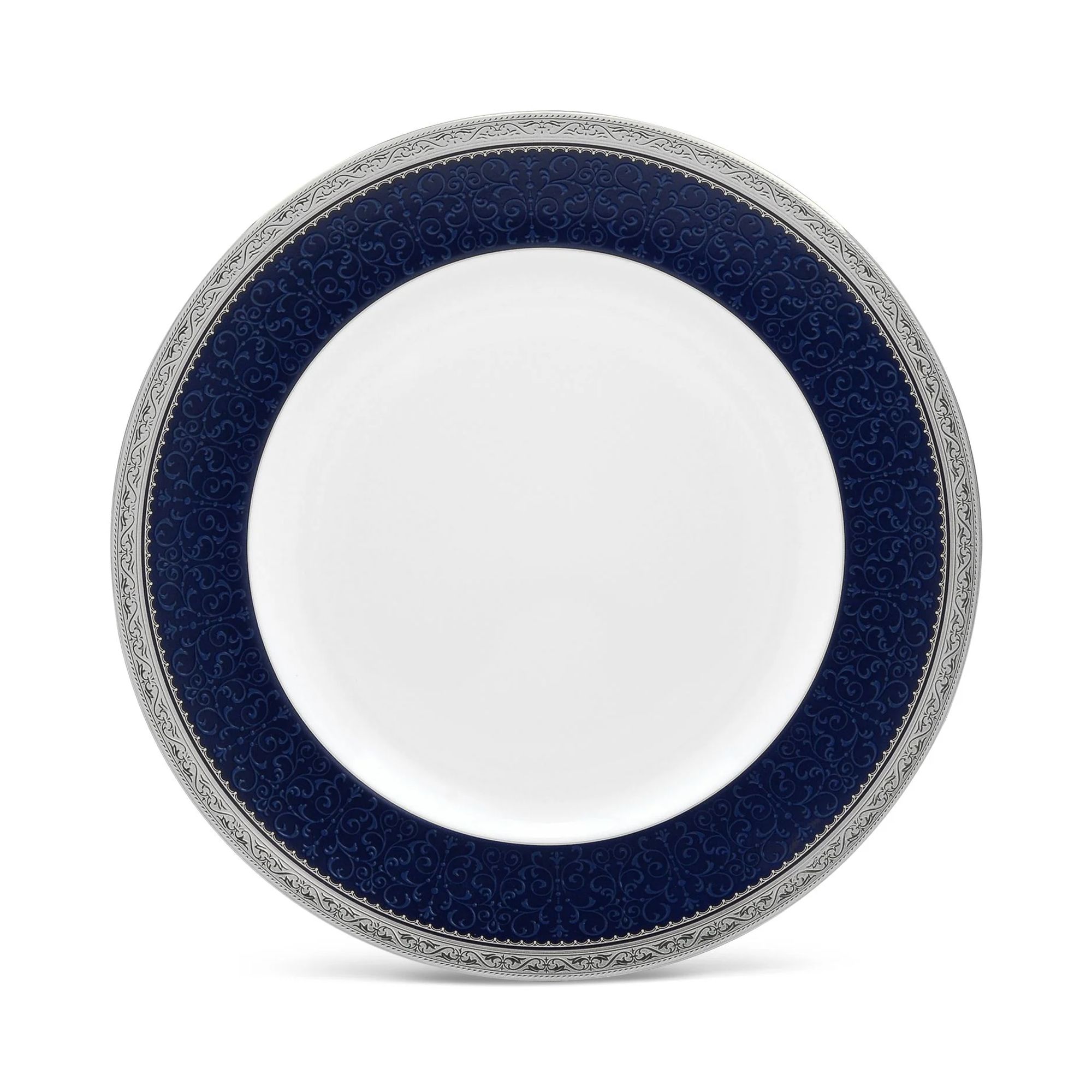 Đĩa tròn cỡ lớn Noritake Odessa Cobalt Platinum 27cm